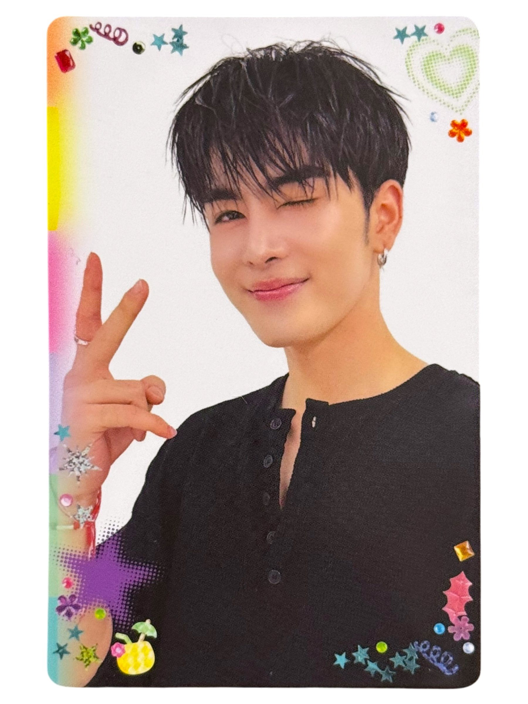 Santa Selfie Heart Shot Photocard