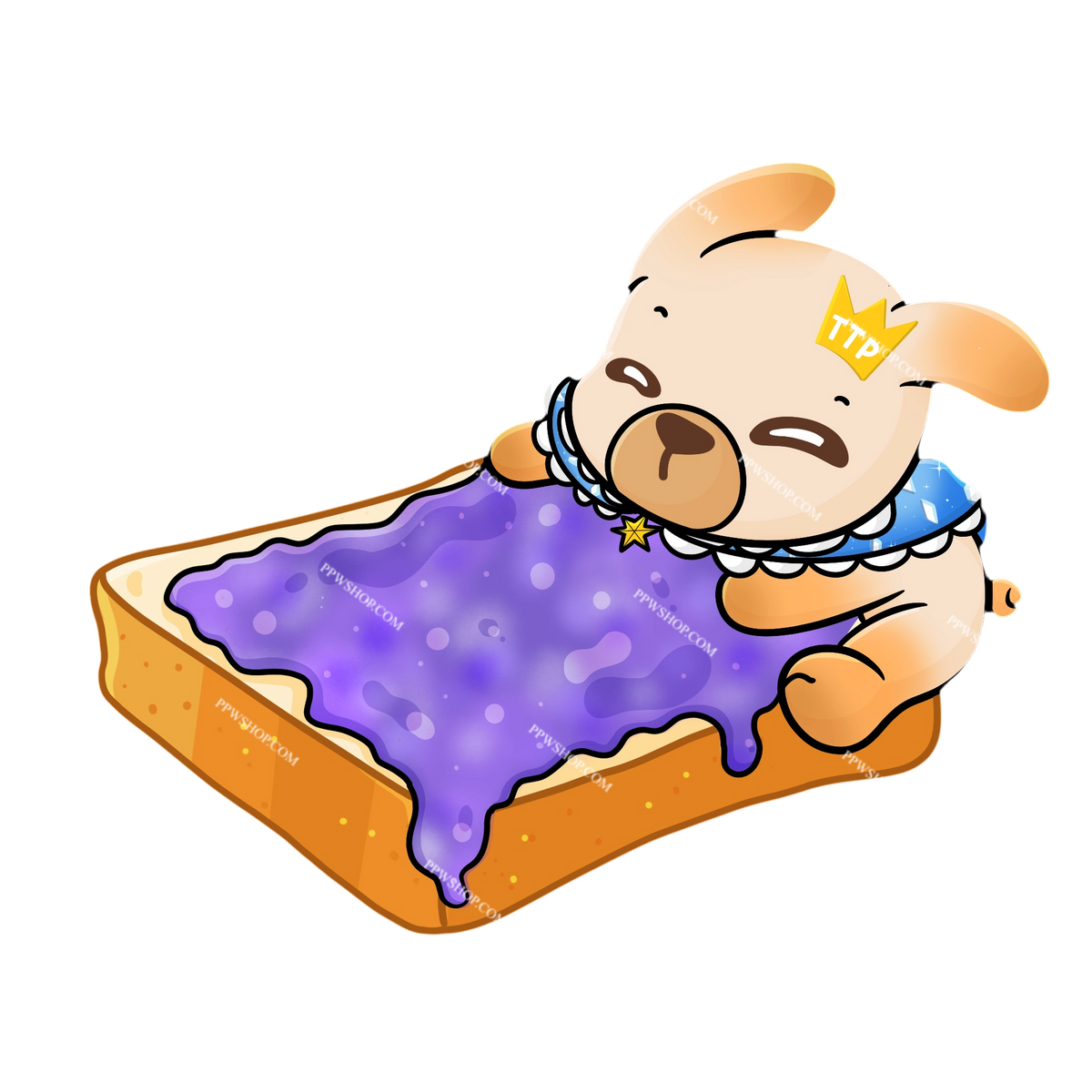 BokBear Toast Sticker 3”