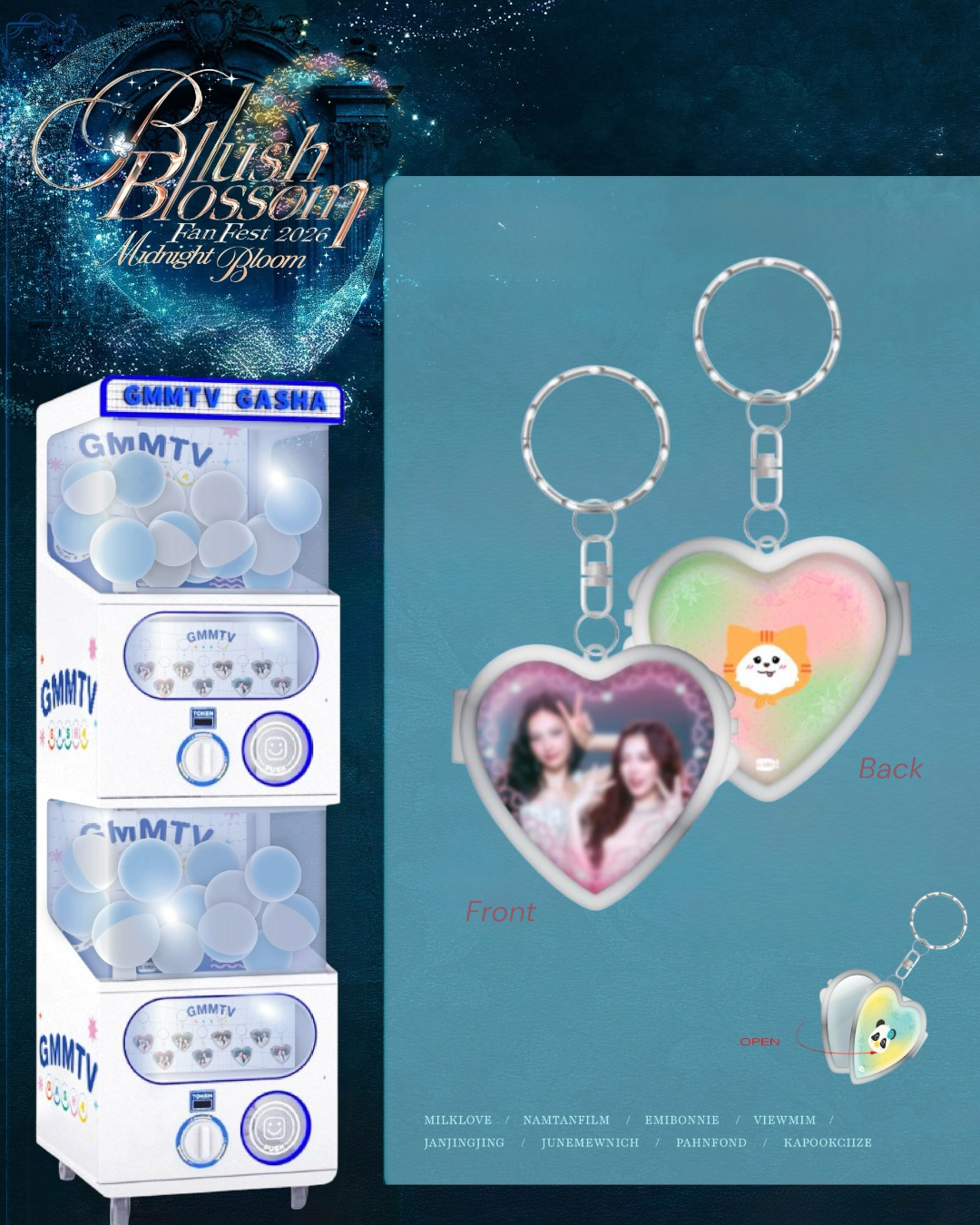 MilkLove Blush Blossom 26 Gasha Keychain