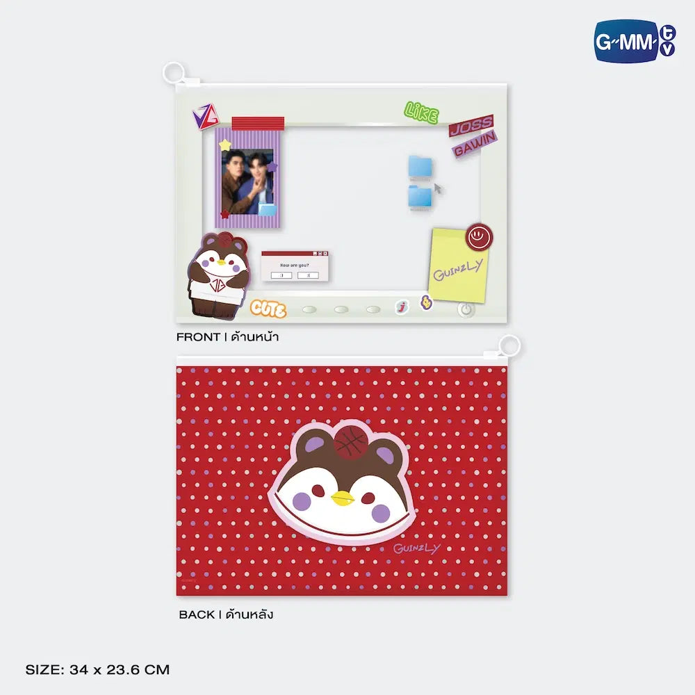 Guinzly Fandom Character Zip Pocket Folder