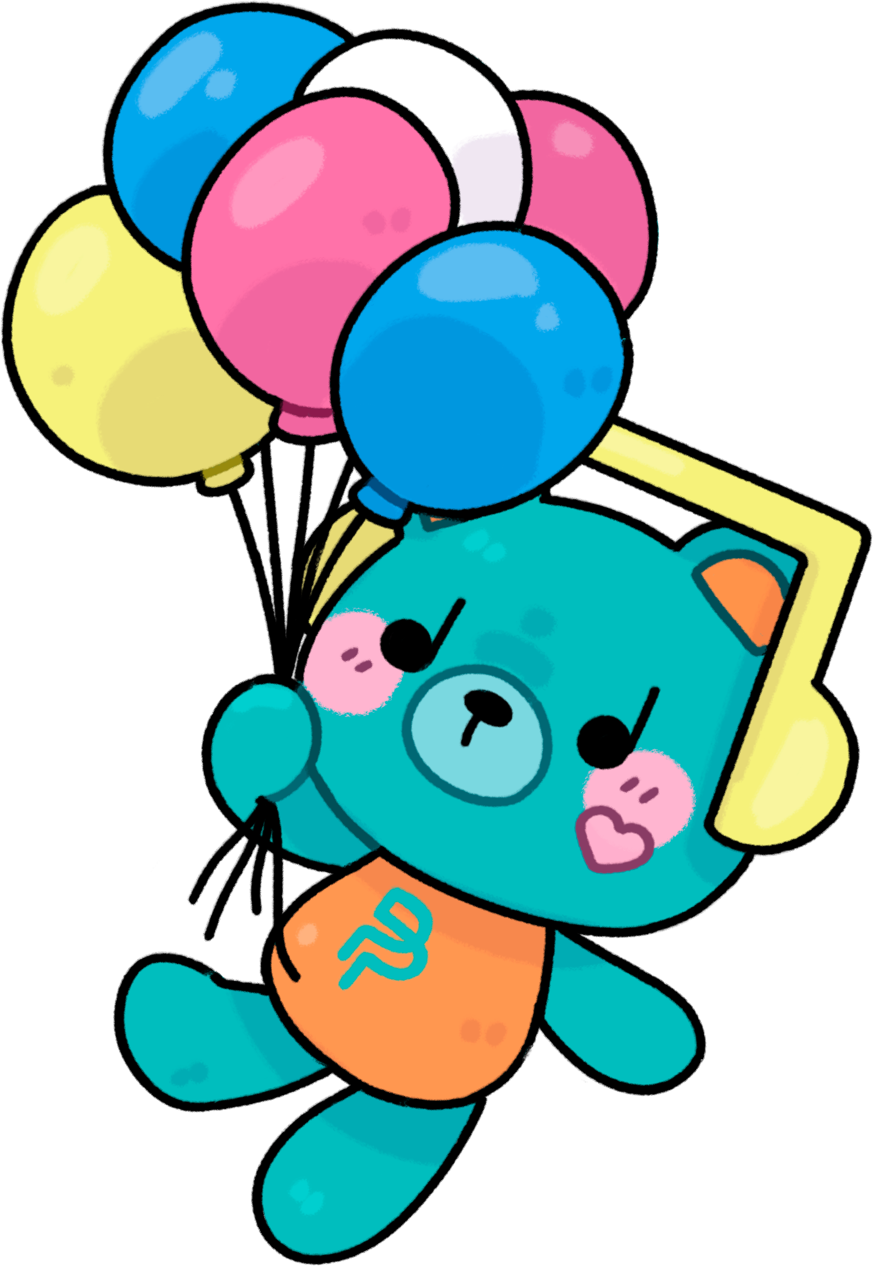 Permpoon Ballon Sticker 3”