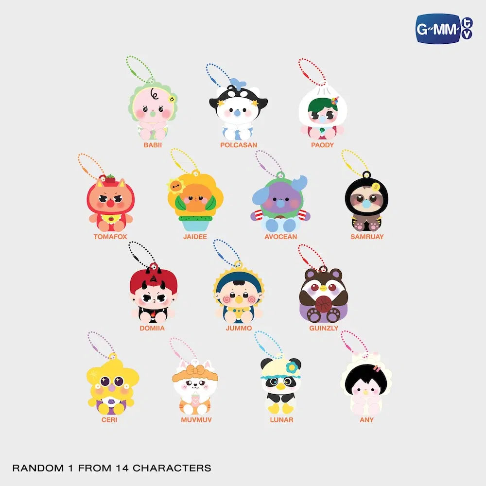 (Preorder) Fandom Character Baby Squishy Random Keychain Box A