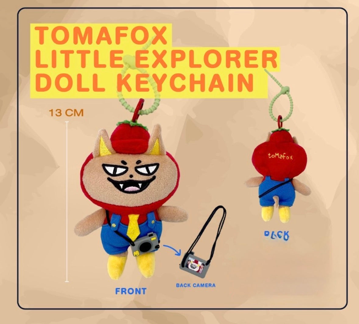 Tomafox Little Explorer Doll Keychain – PondPhuwinUSA