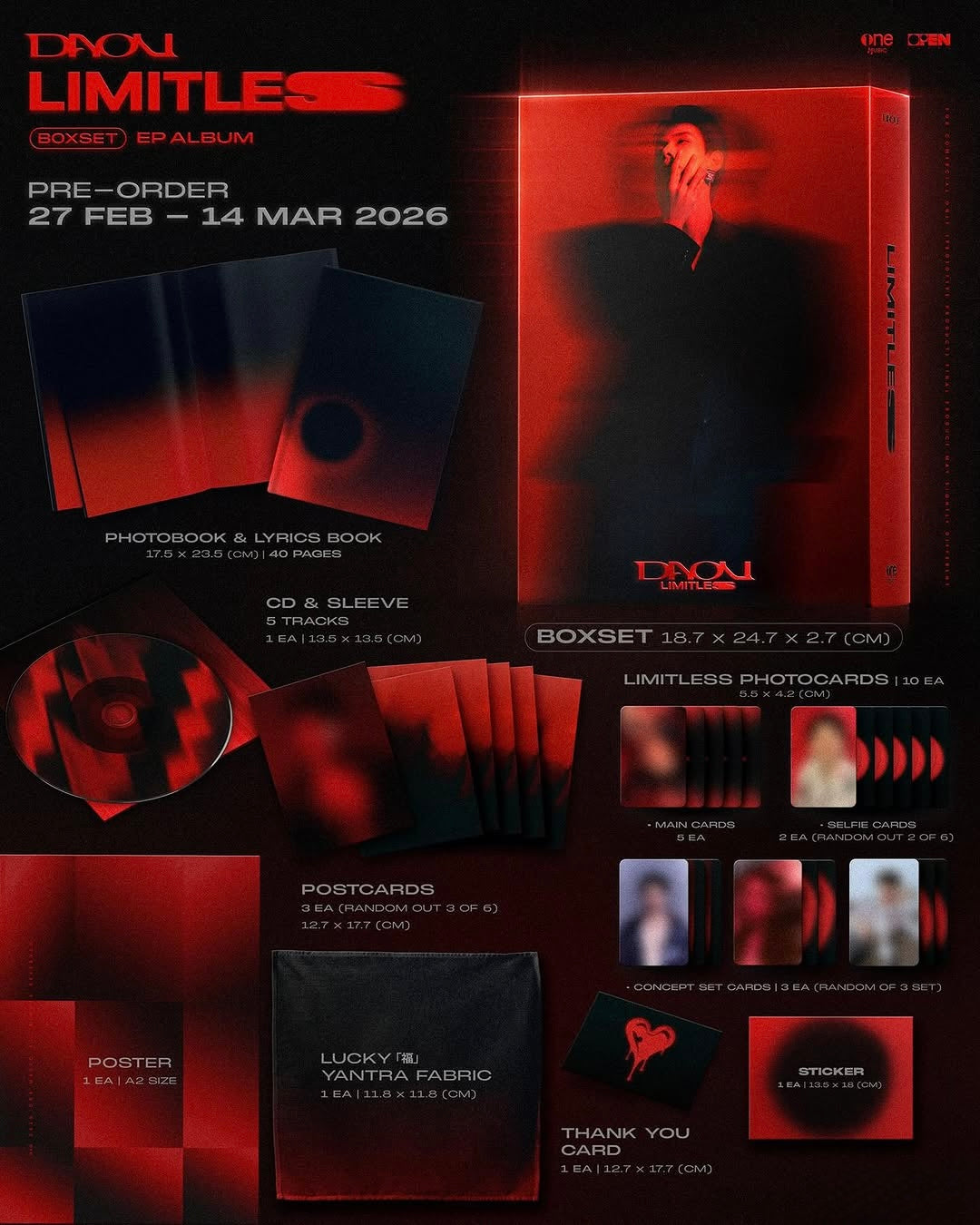 Daou ‘LIMITLESS’ EP Album Boxset