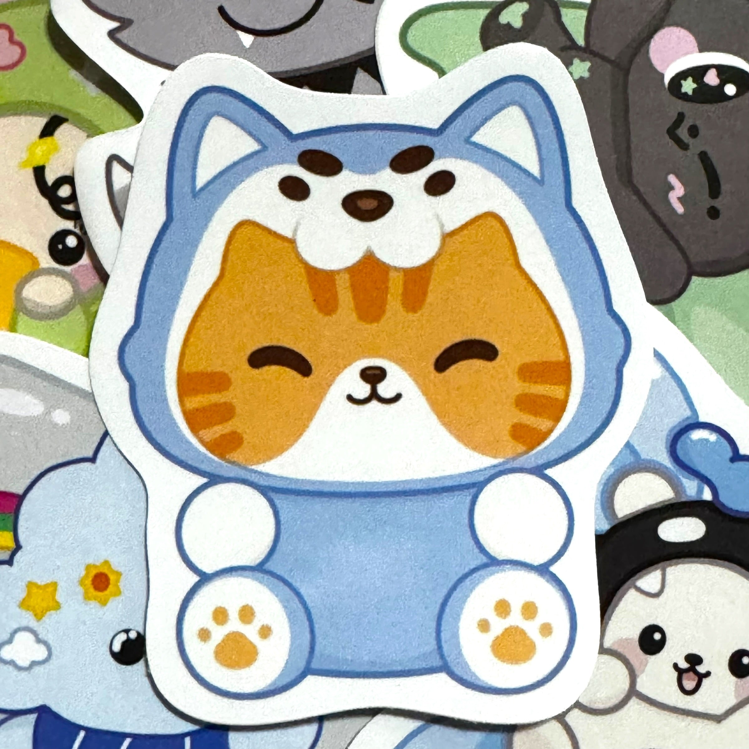 Nong Zon Sitting Sticker 3”