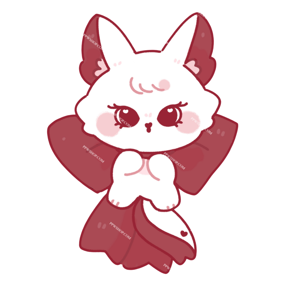 Jewel Bow Sticker 3”