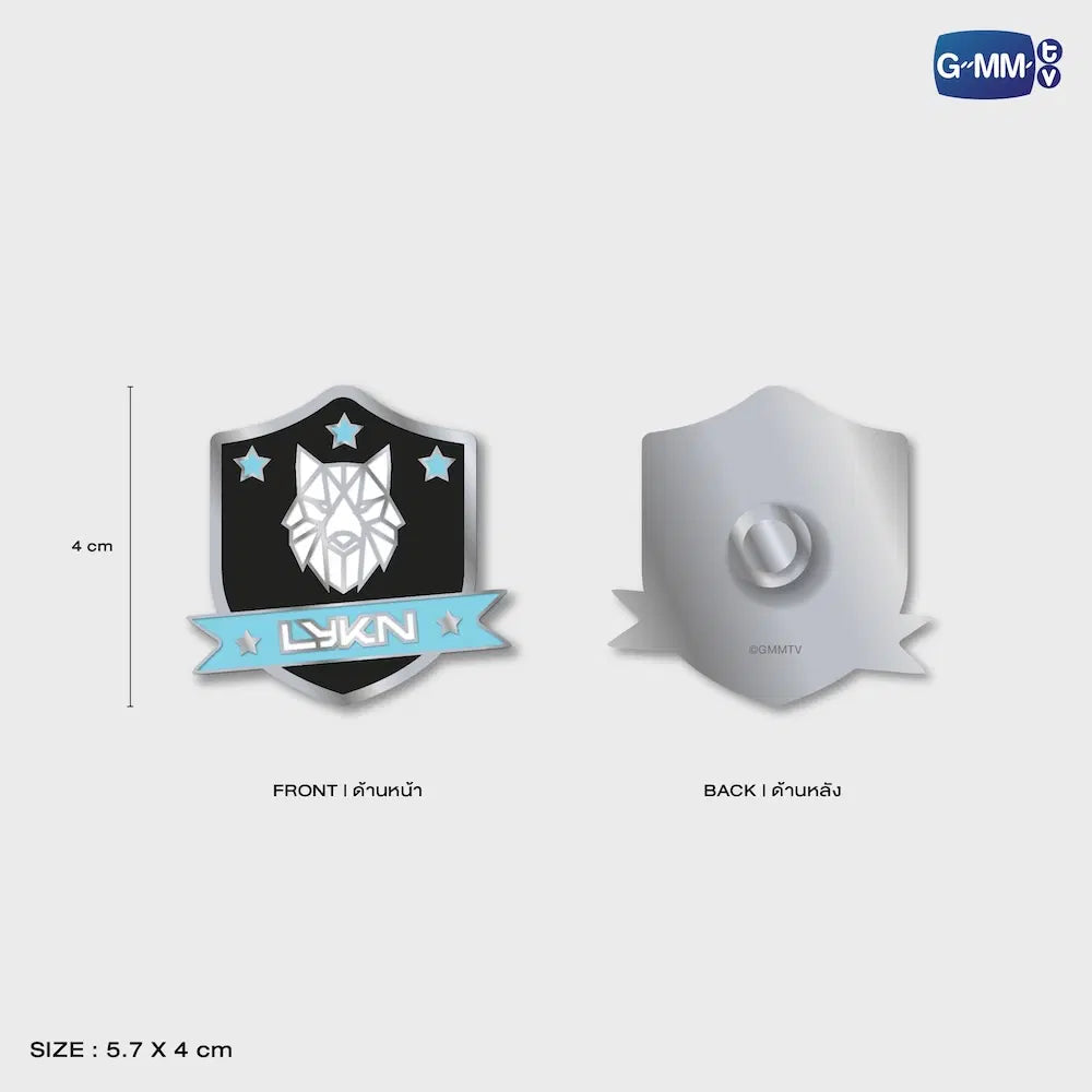 Lykn Riser Metal Logo Pin
