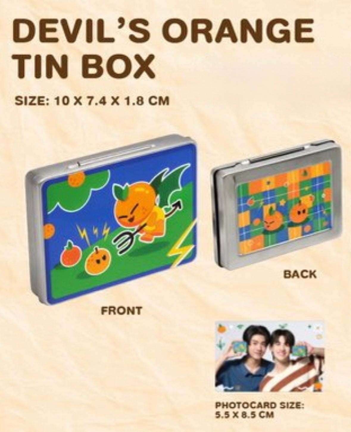 (Preorder) Devil’s Orange Tin Case