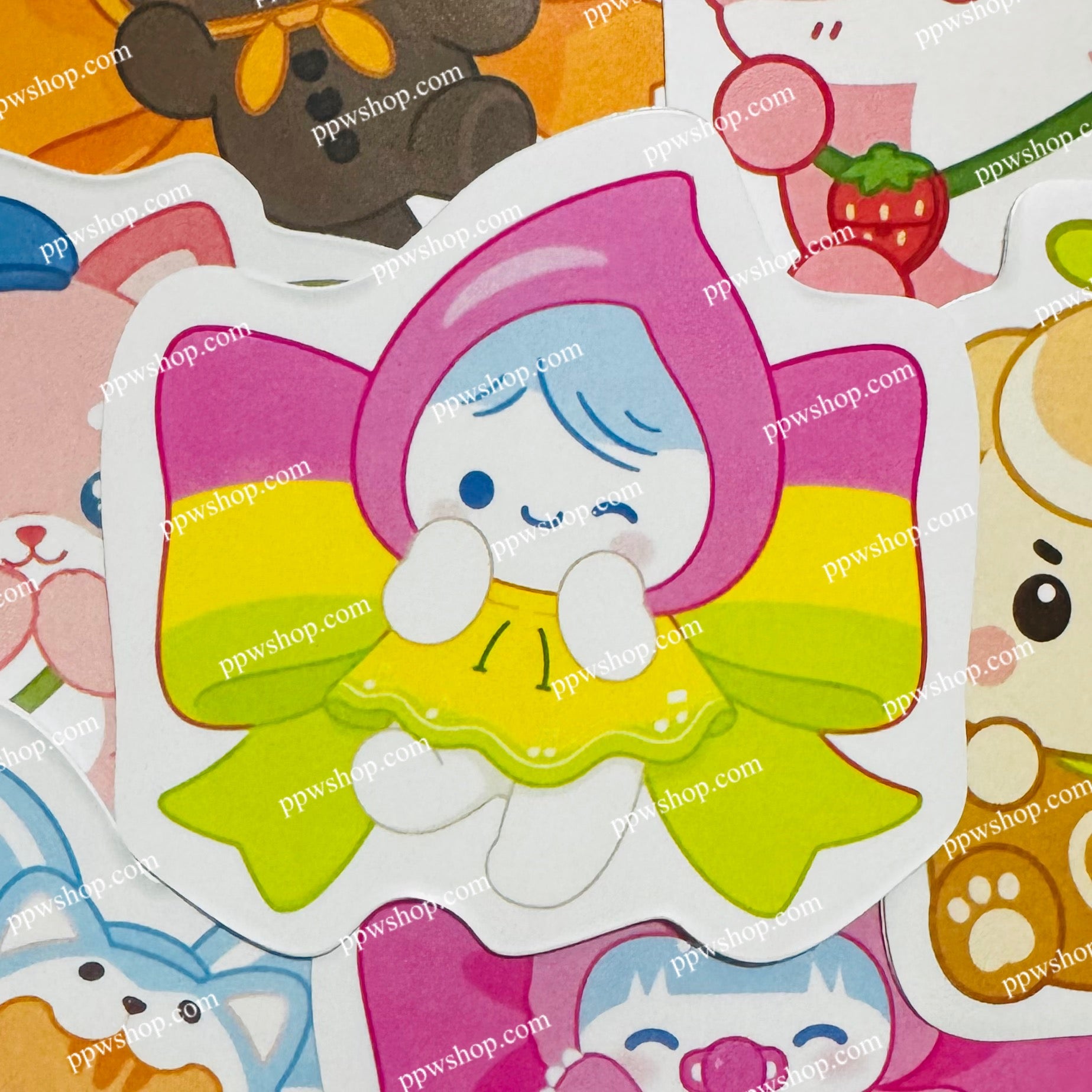 Rainy Bow Sticker 3”