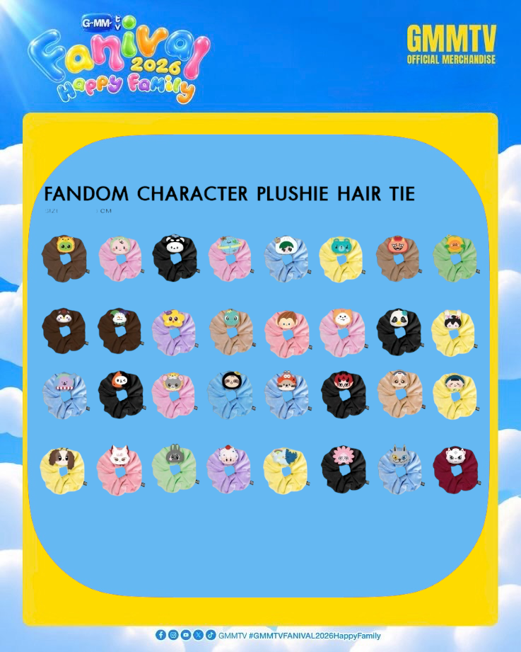 (Preorder) Fanival Fandom Character Plushie Hair Tie