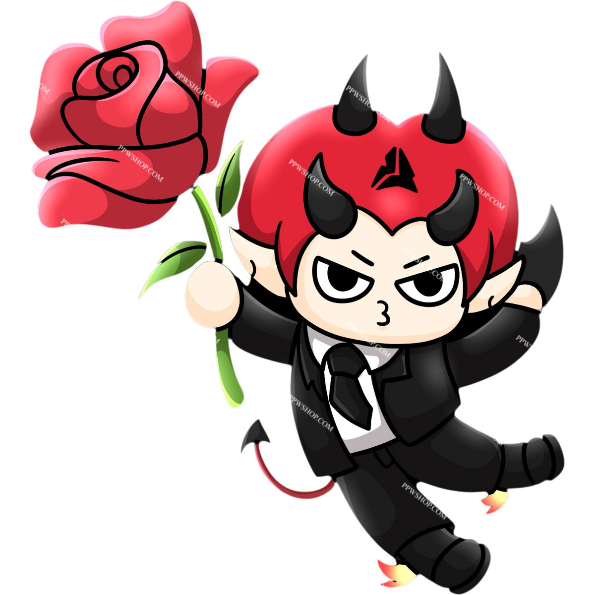 Domiia Flower Sticker 3”