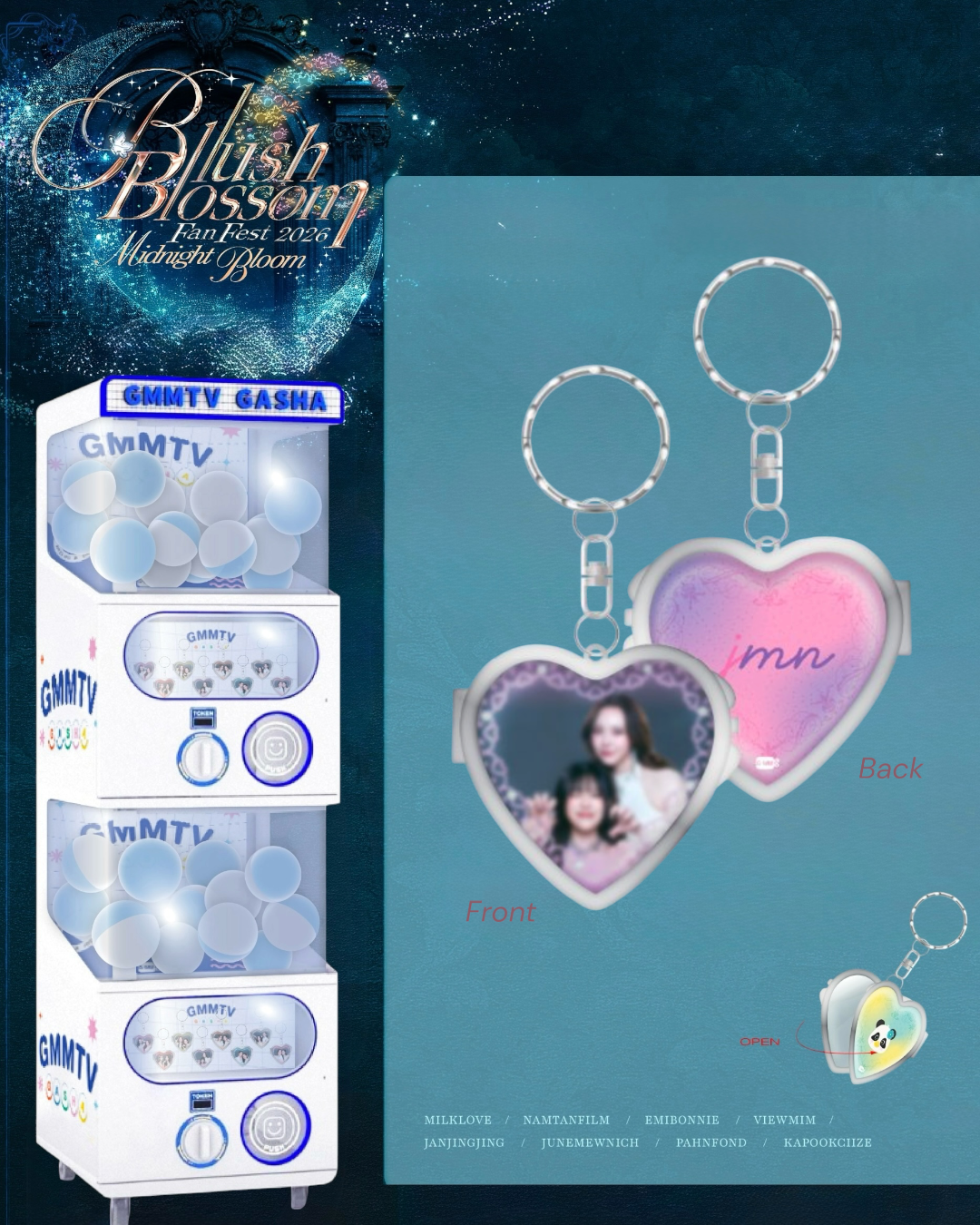 JuneMewnich Blush Blossom 26 Gasha Keychain