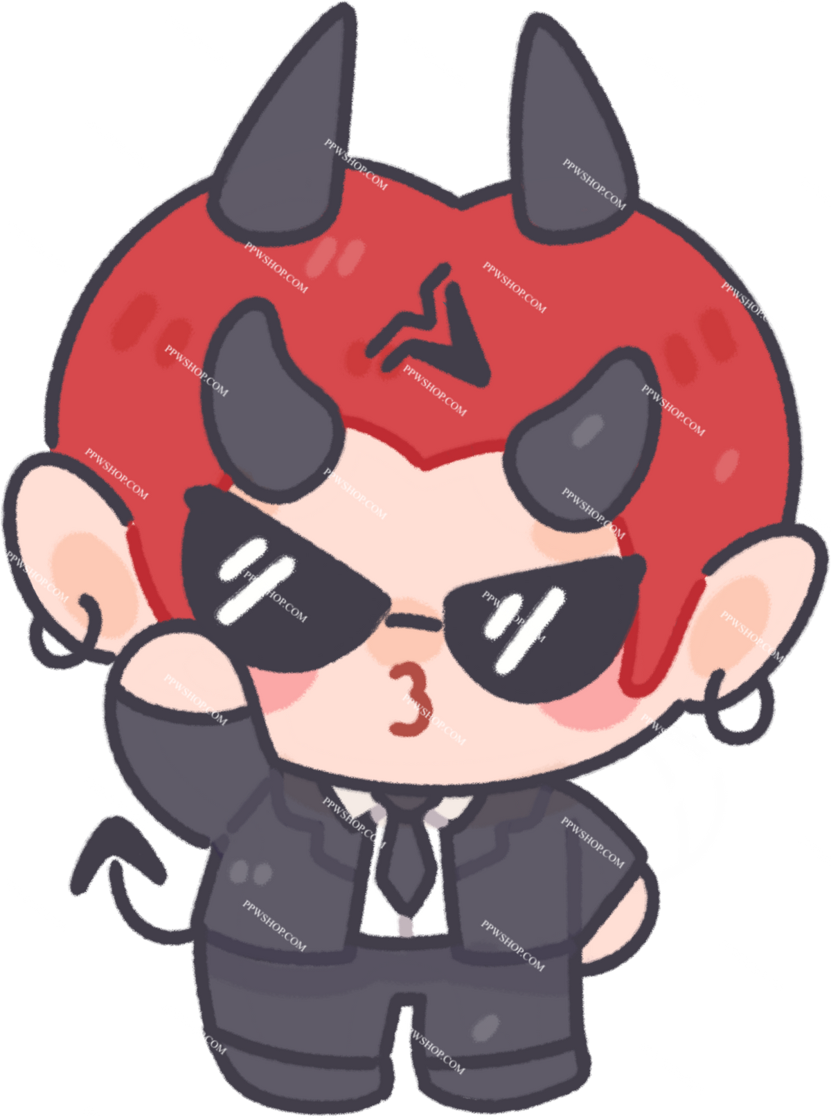 Domiia Sunglasses Sticker 3”