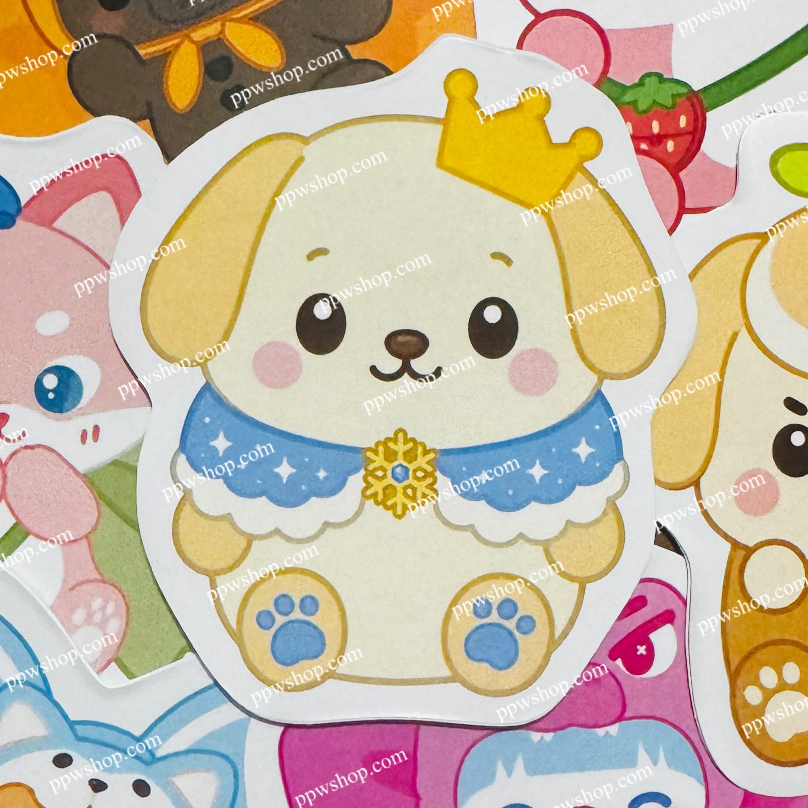 Bokbear Sitting Sticker 3”