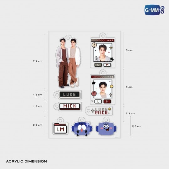 (Preorder) LukeMick Customizable Acrylic Keychain