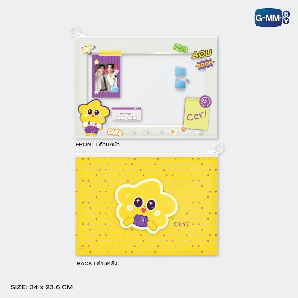 (Awaiting Stock) Ceri Character Zip Pocket Folder