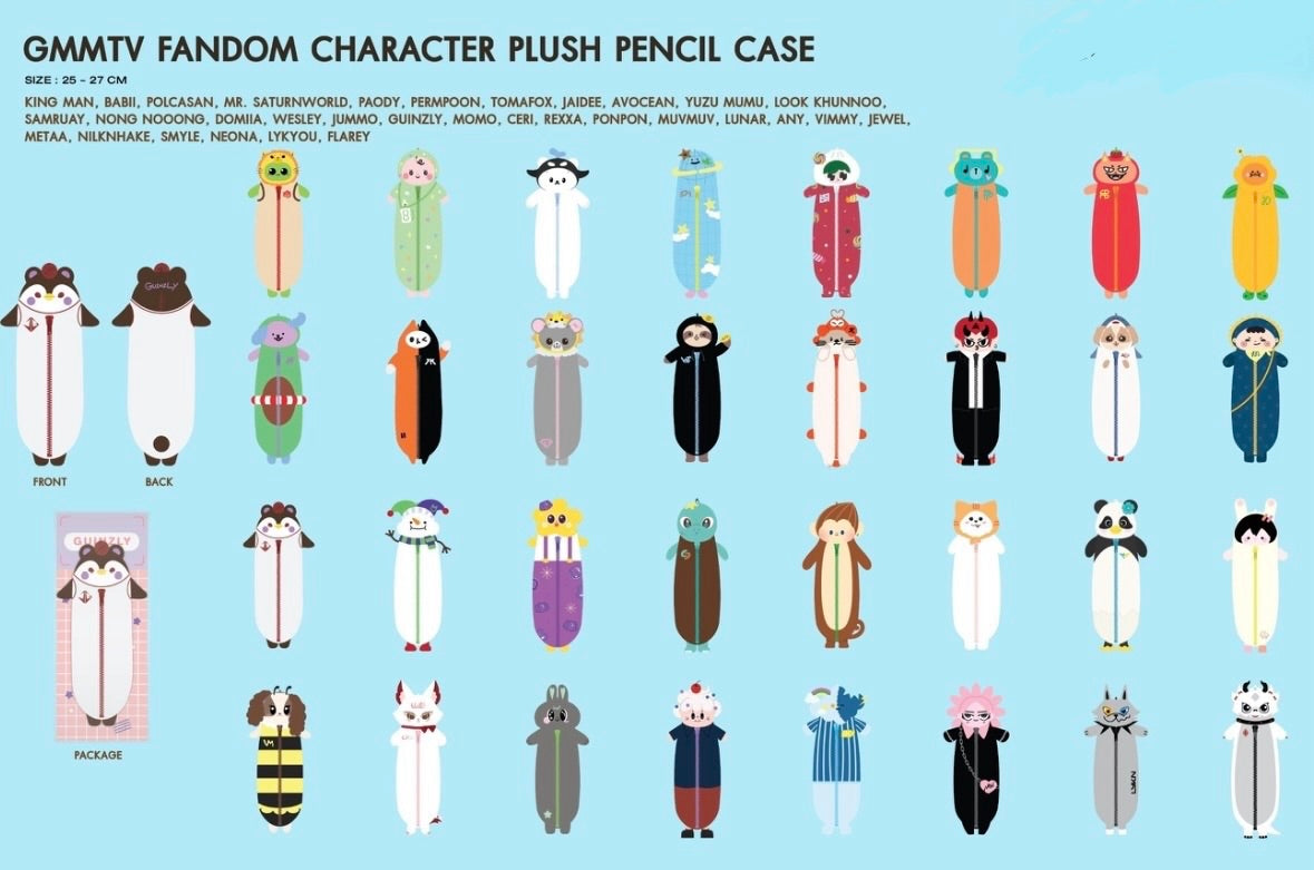 (Preorder) INF26 Character Plush Pencil Case