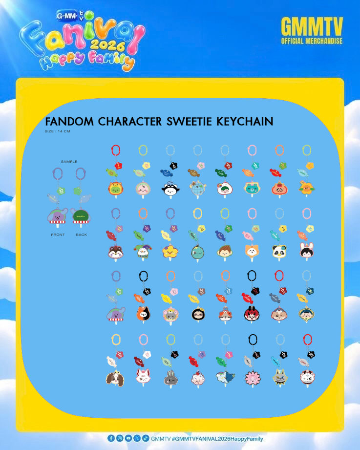 (Preorder) Fanival Fandom Character Sweety Keychain