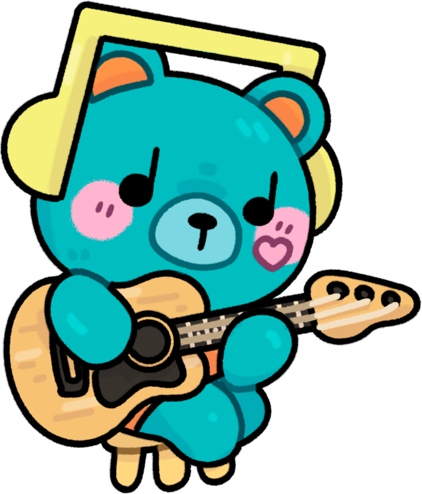 Permpoon Guitar Bag Sticker 3”