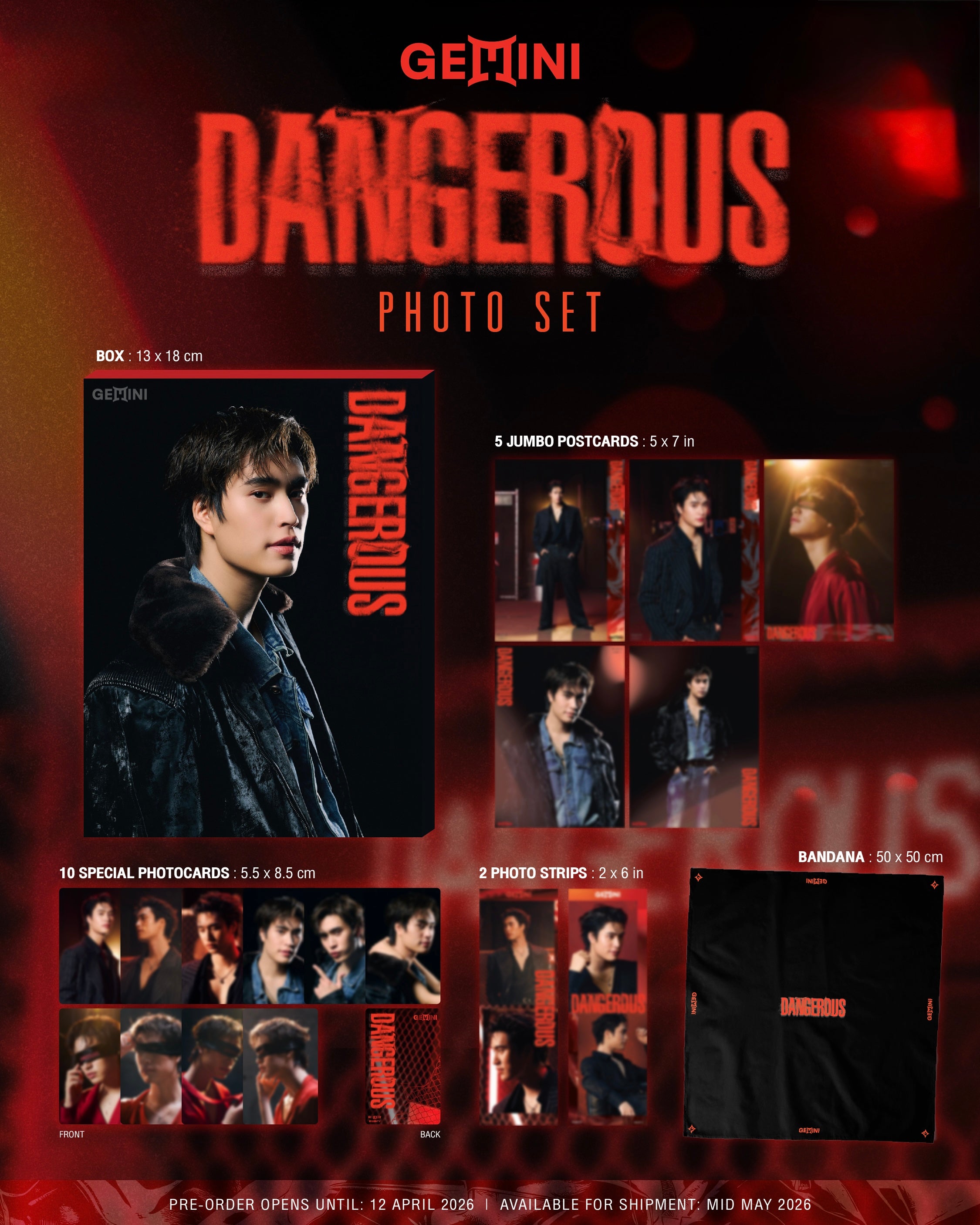 (Awaiting Stock) Gemini Dangerous Photo Set