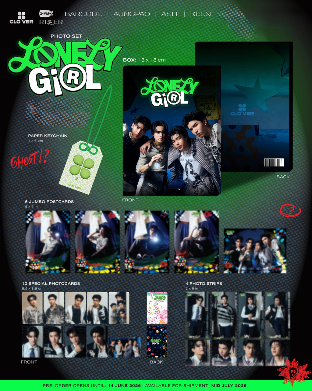 (Preorder) Clover Lonely Girl Photo Set