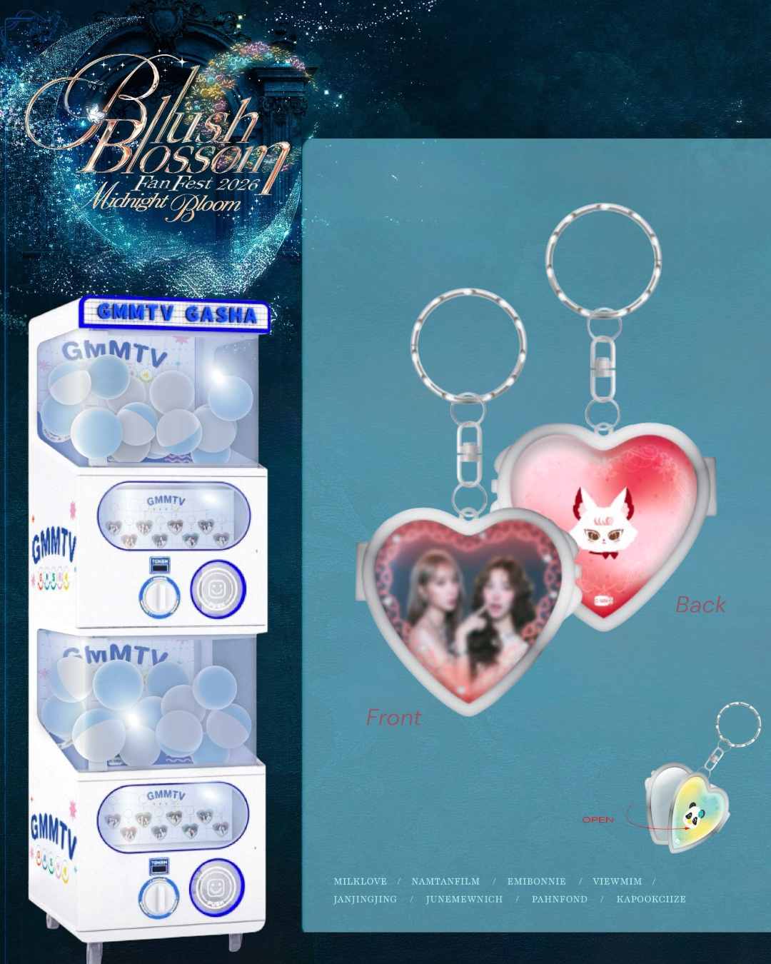 JanJingJing Blush Blossom 26 Gasha Keychain