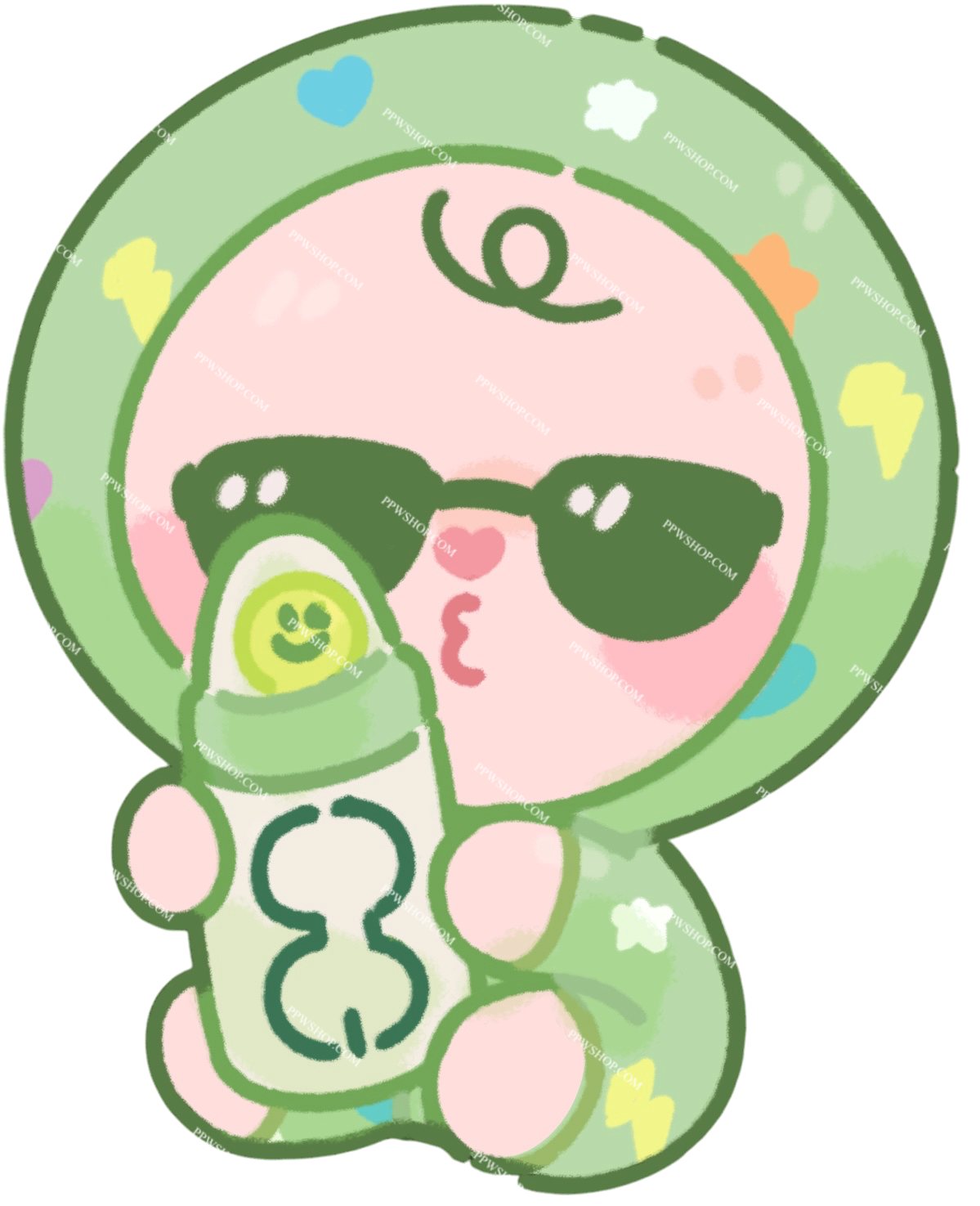 Babii Sunglasses Sticker 3”