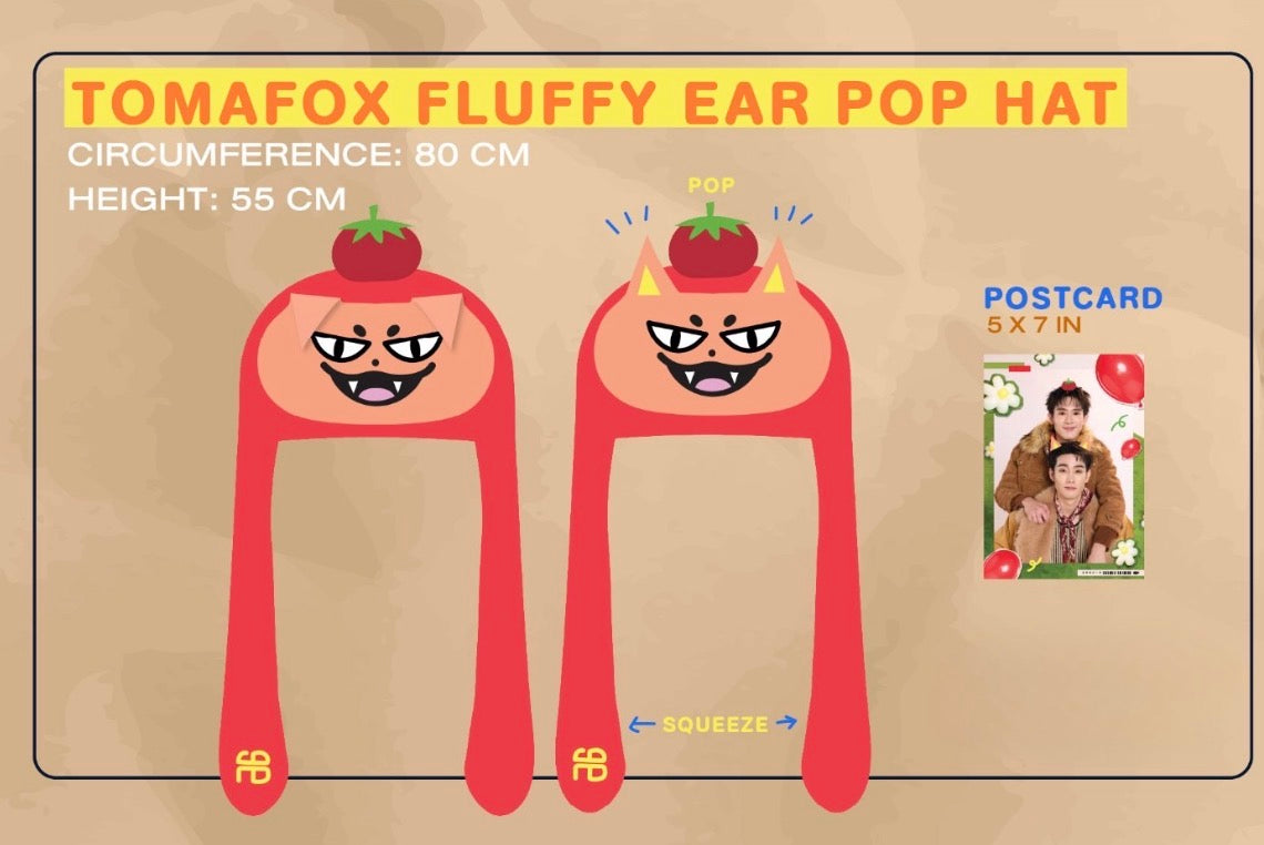 (Preorder) Tomafox Fluffy Ear Pop Hat