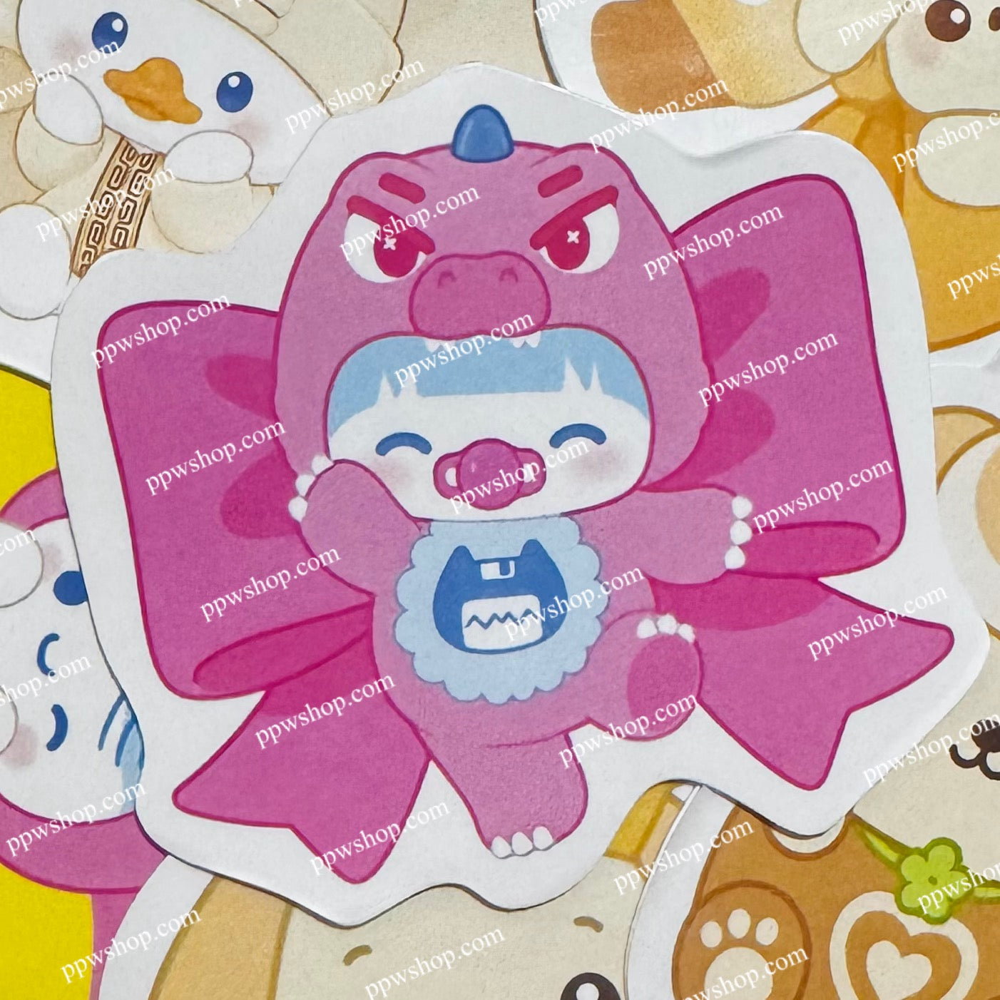 Heartdy Bow Sticker 3”