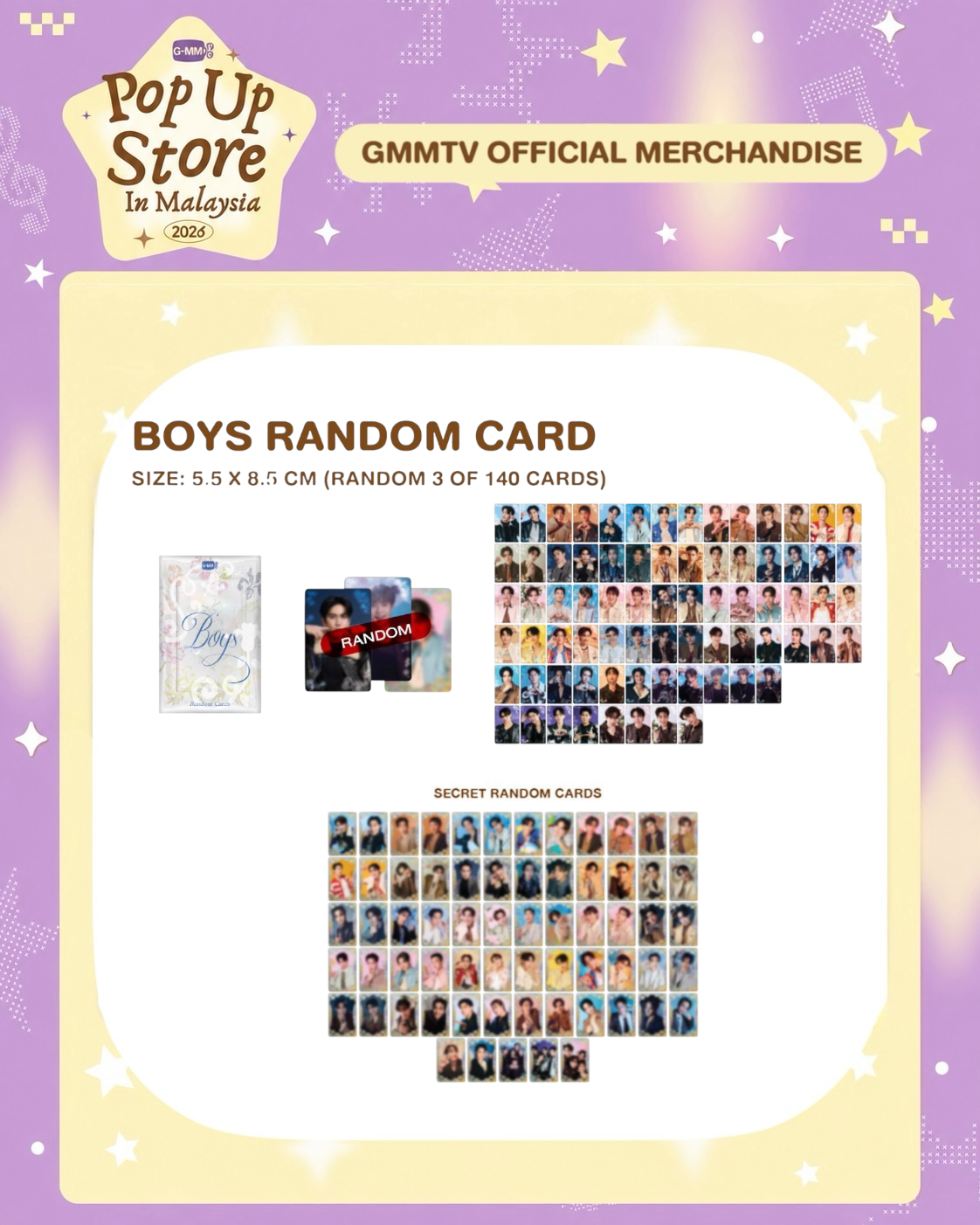 (Preorder) MPU26 Boys Random Card Pack
