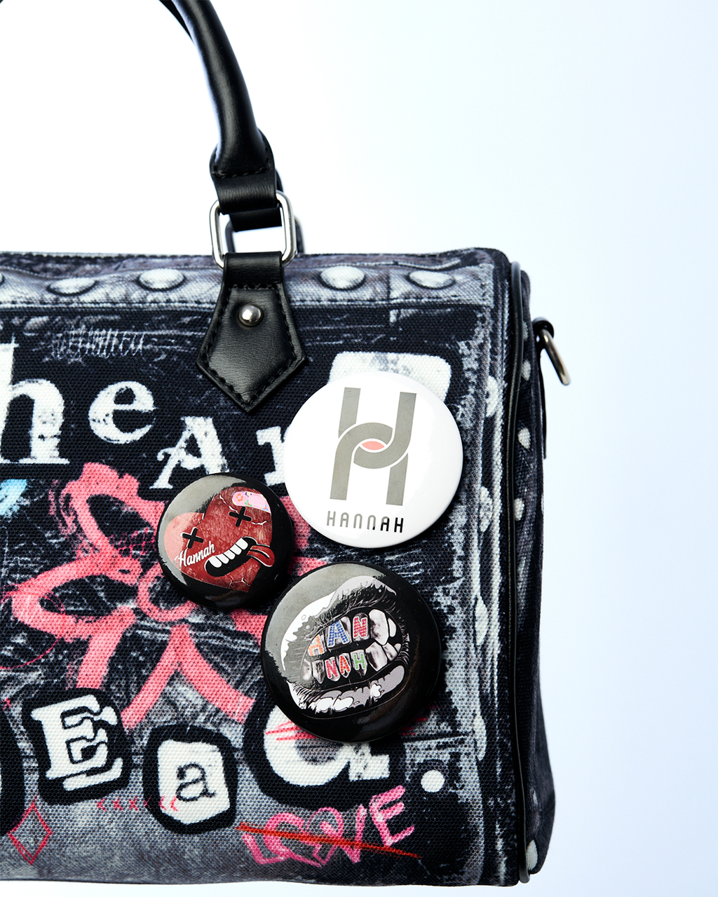 (Preorder) Nani Hannah Boston Bag Fake Printed