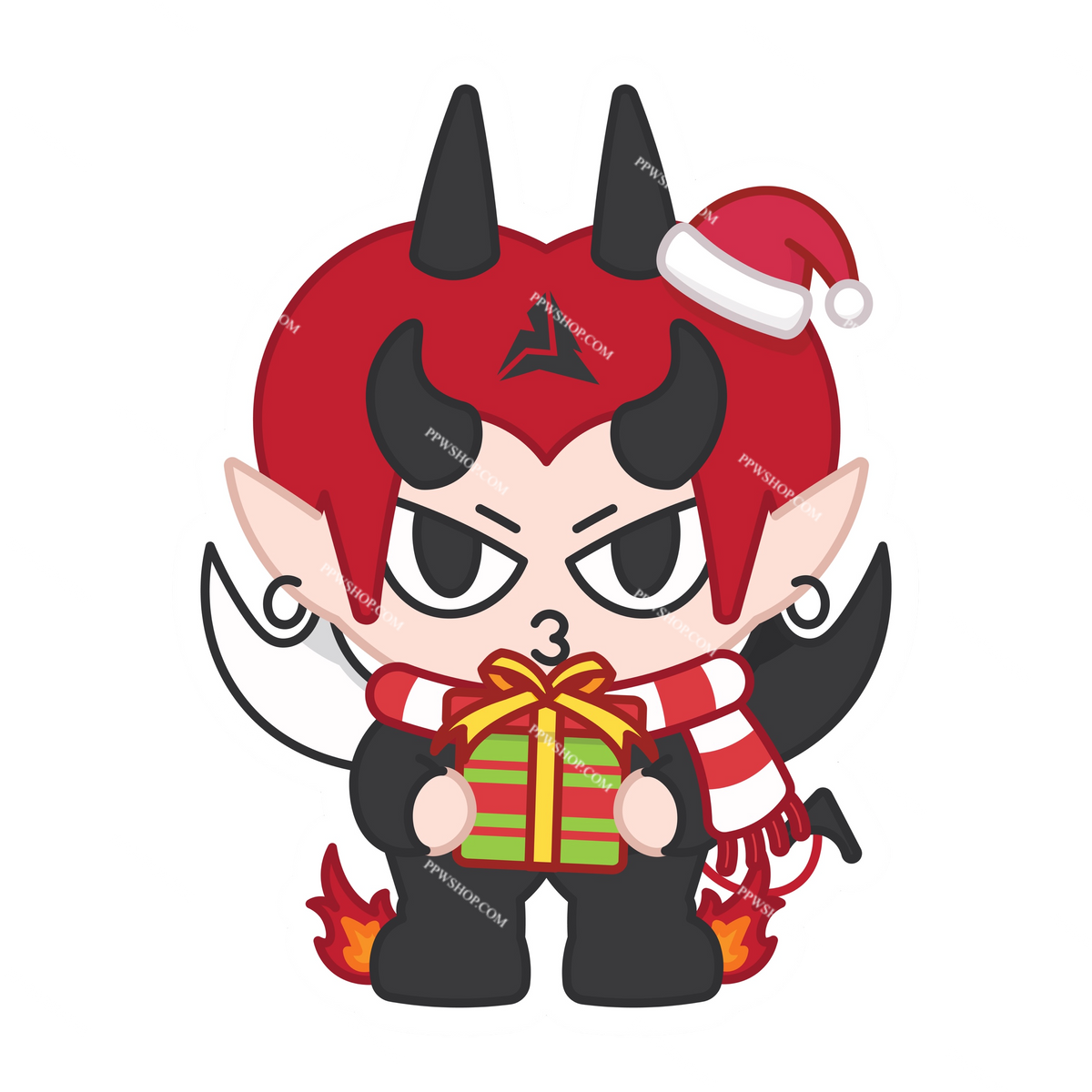 Domiia Christmas Sticker 3”