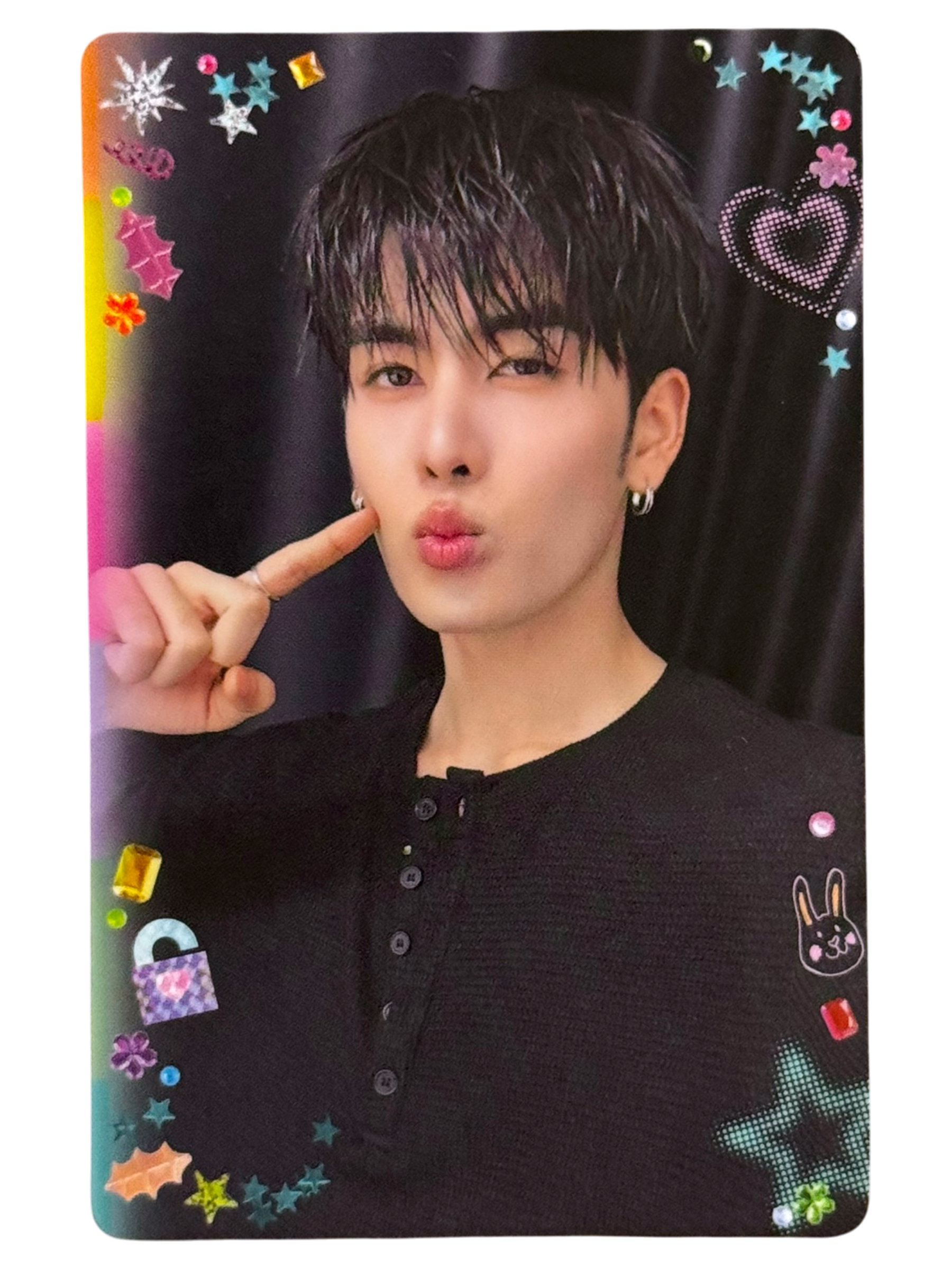 Santa Selfie Heart Shot Photocard