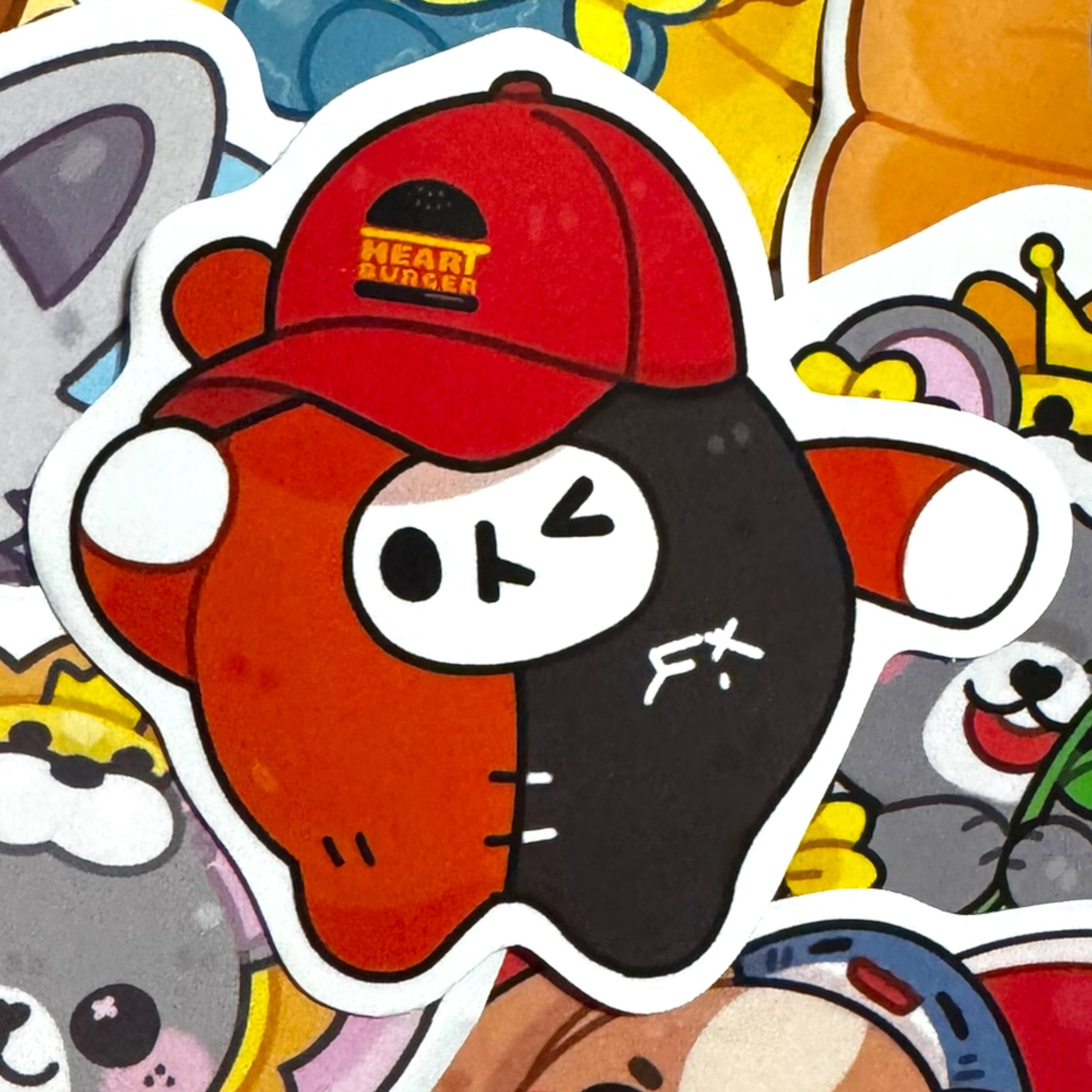 Yuzu Mumu Heart Killers Hat Sticker 3”