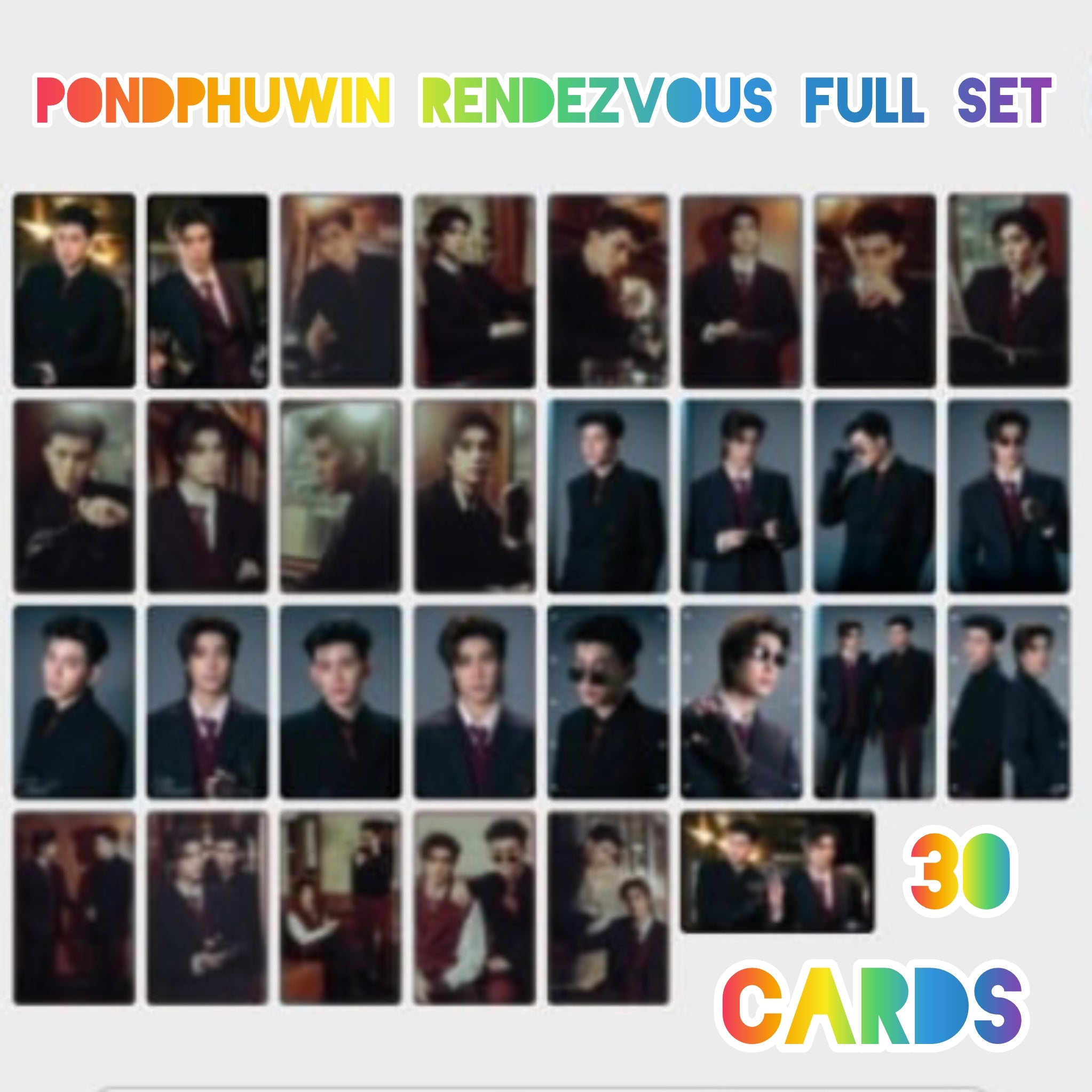 PondPhuwin Rendezvous Photocard Full Set of 30