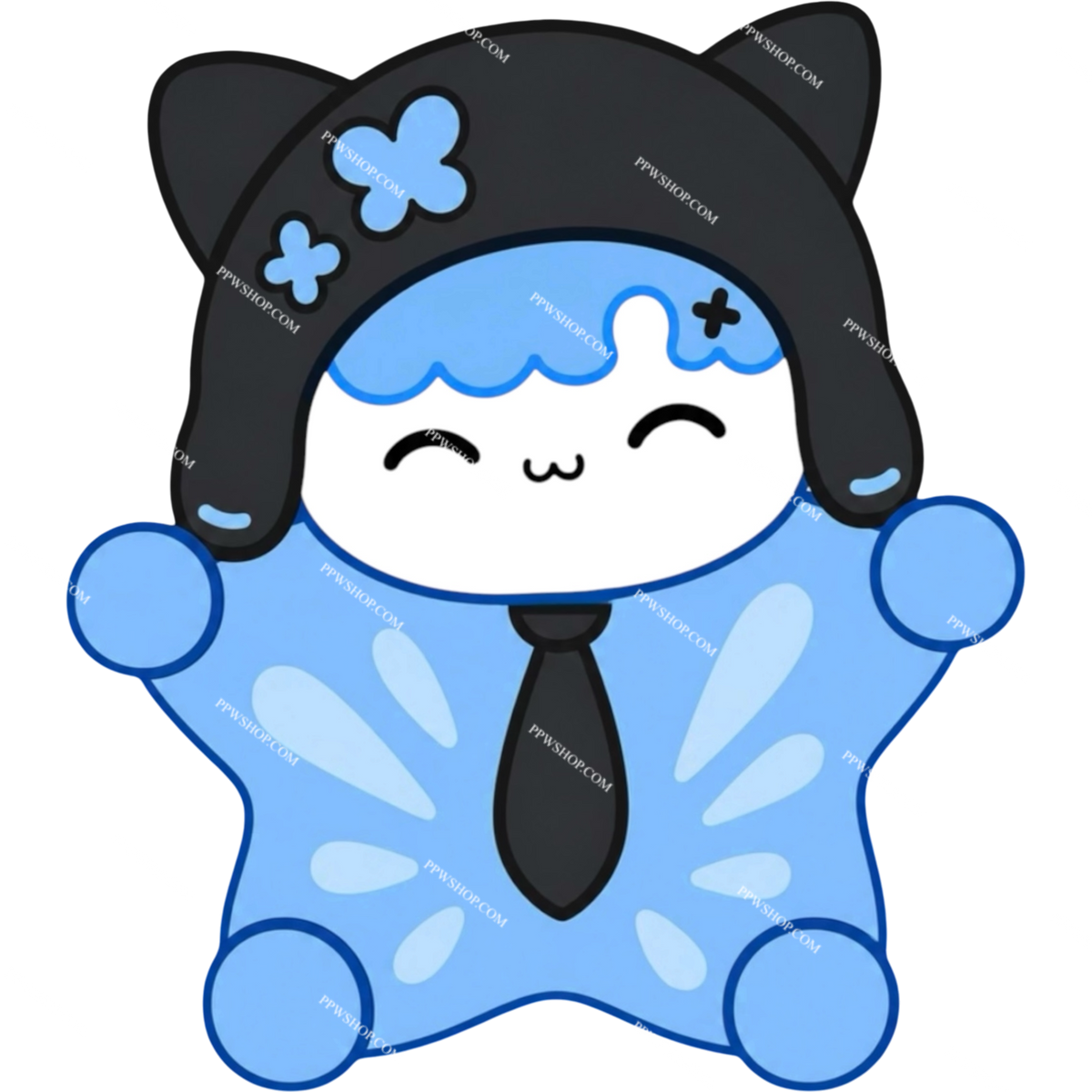 Mii Preaw Sitting Sticker 3”