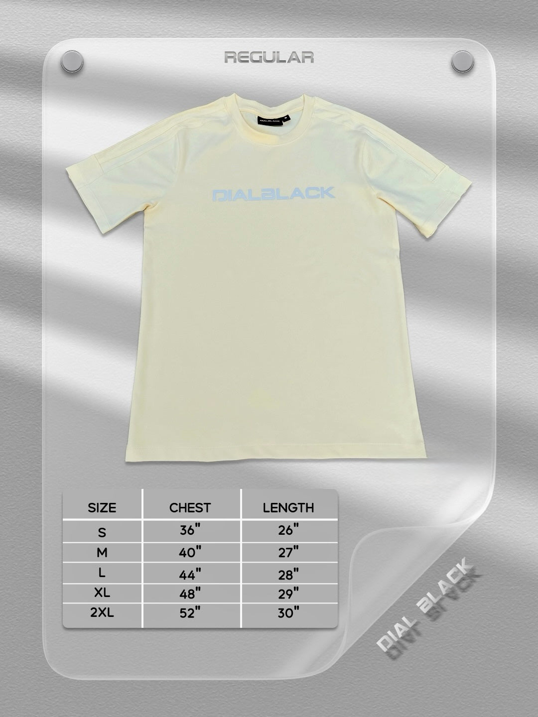 (Preorder) Dialblack Reflective Tee Yellow