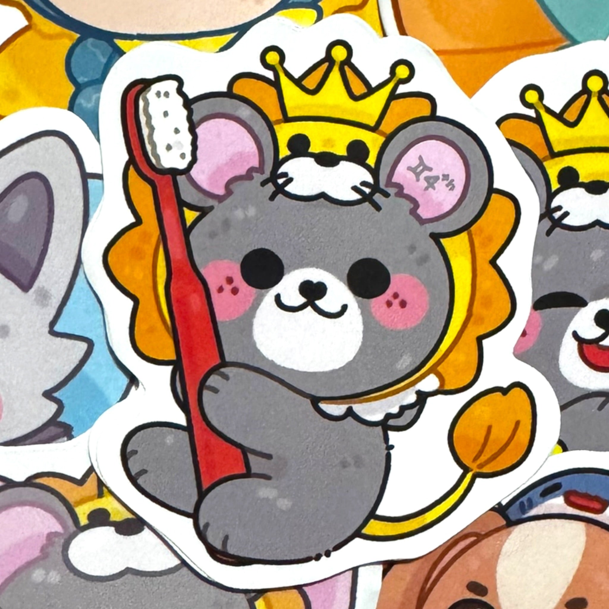 Look Khunnoo Toothbrush Sticker 3”
