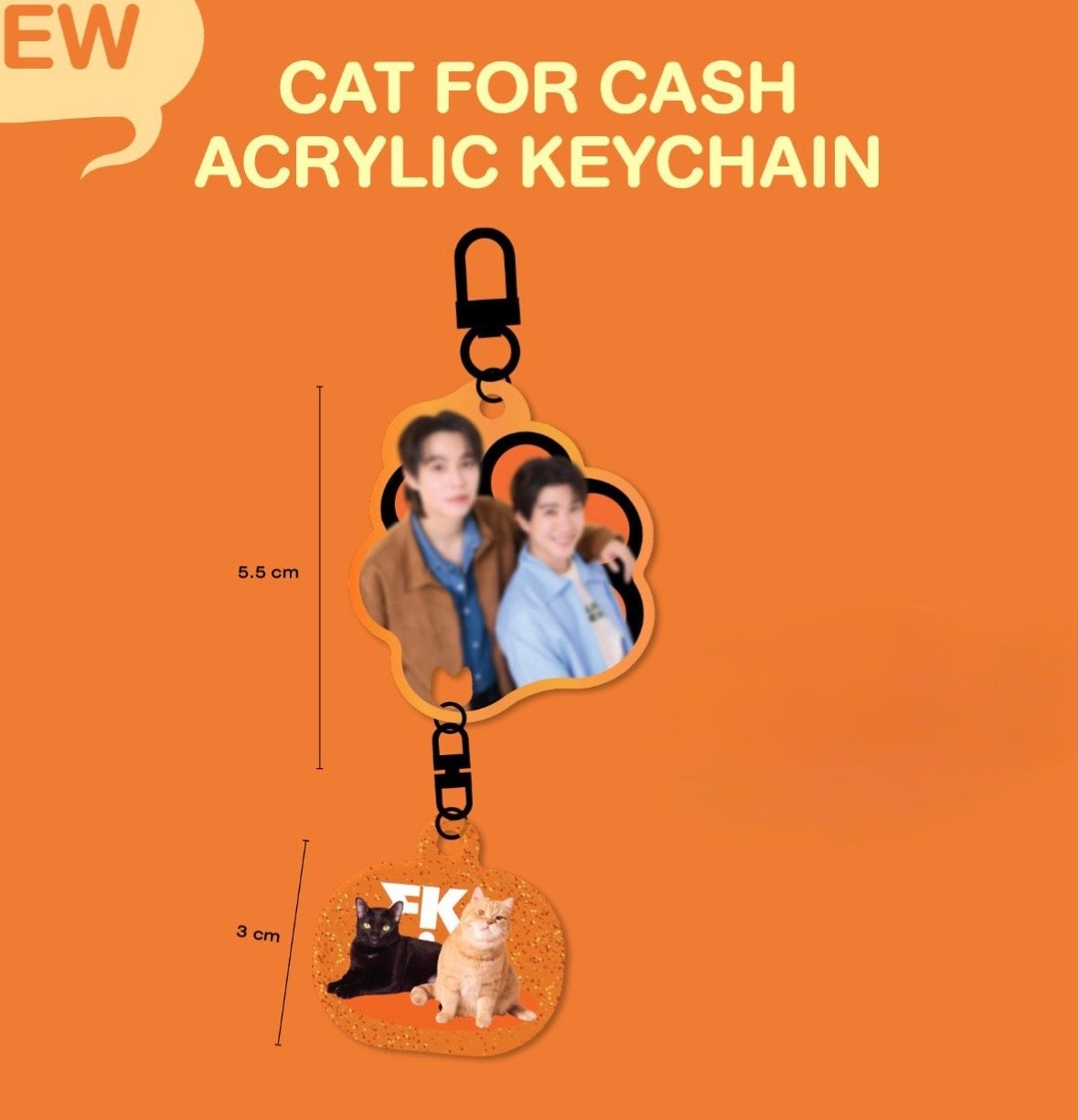 Cat for Cash Keychain