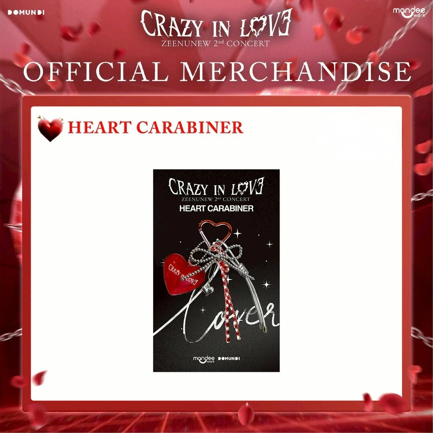 ZeeNunew Crazy in Love Heart Carabiner ￼