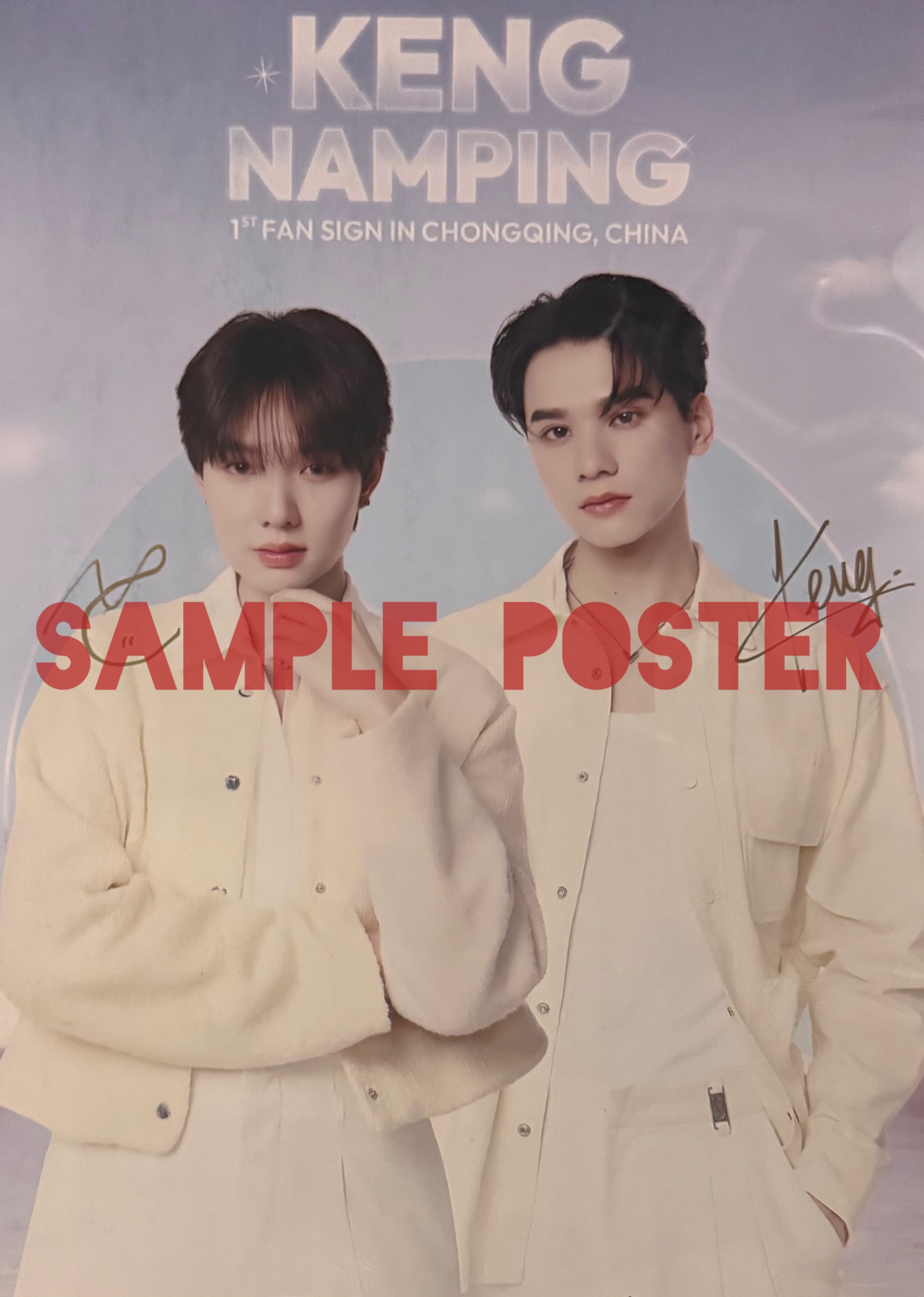 KengNamping 1st Fansign in Chongqing Signed Poster