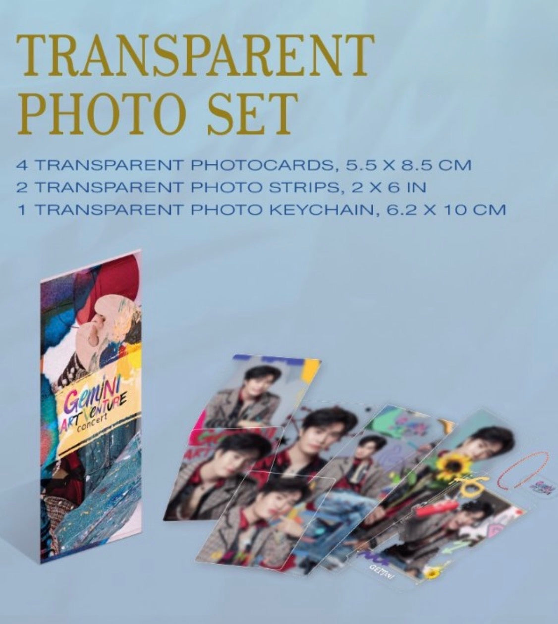 (Preorder) Gemini Artventure Transparent Photo Set