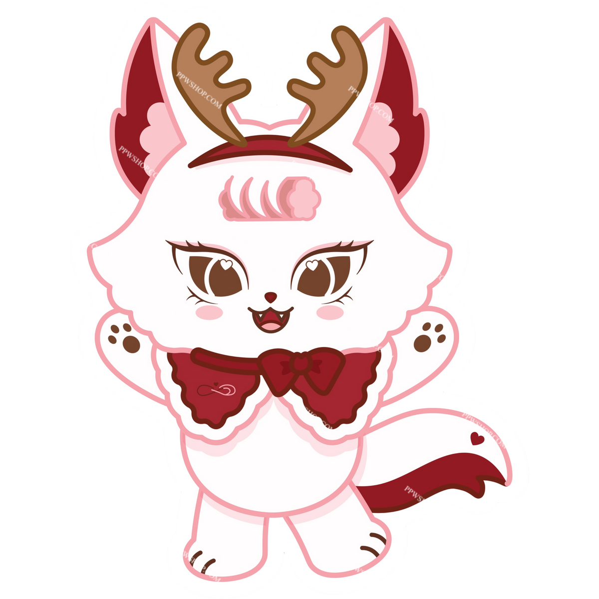 Jewel Christmas Sticker 3”