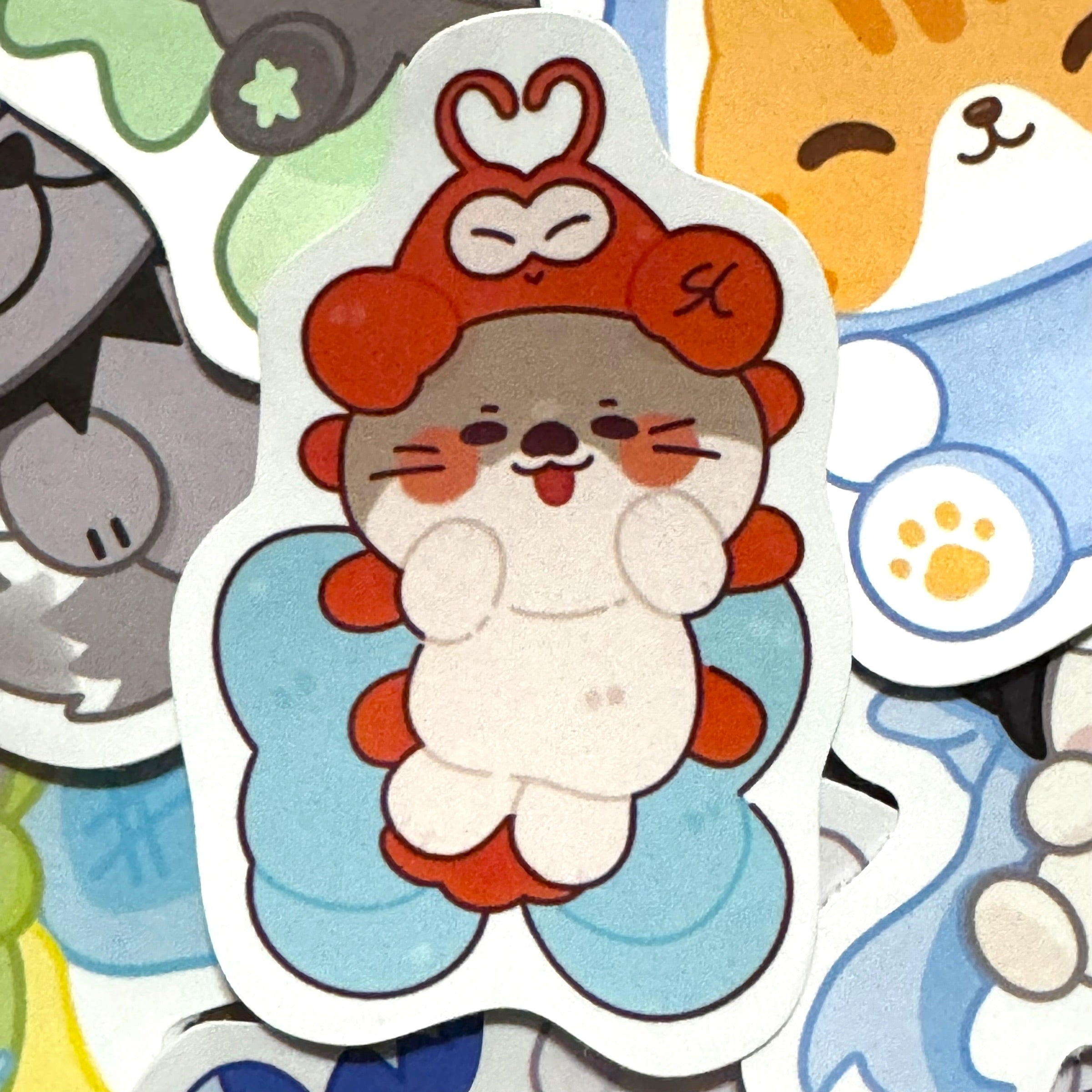 Nong Nooong Bow Sticker 3”