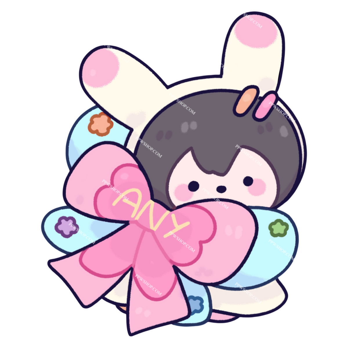 Any Bow Sticker 3”