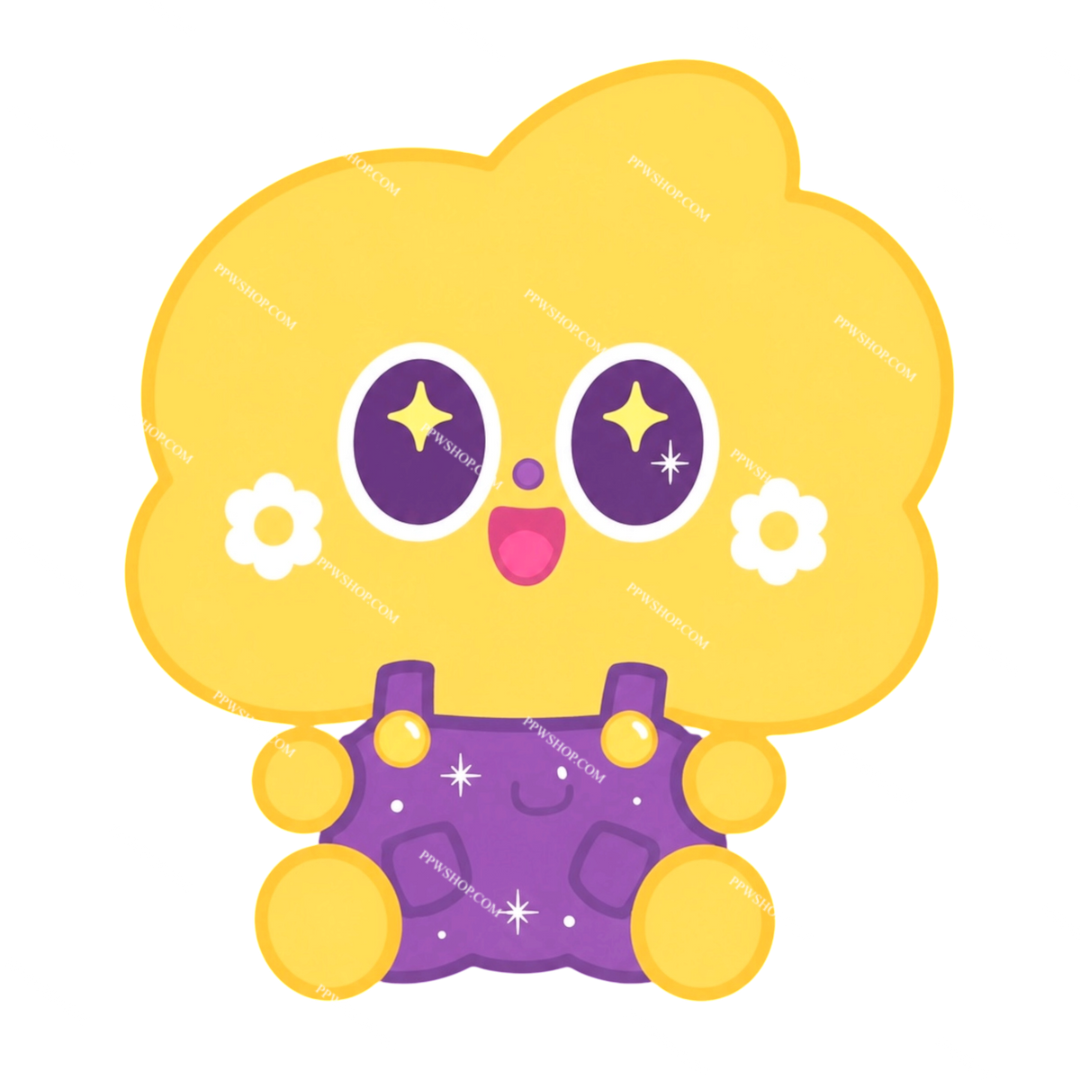 Ceri Sitting Sticker 3”