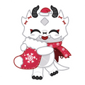 Flarey Christmas Sticker 3”