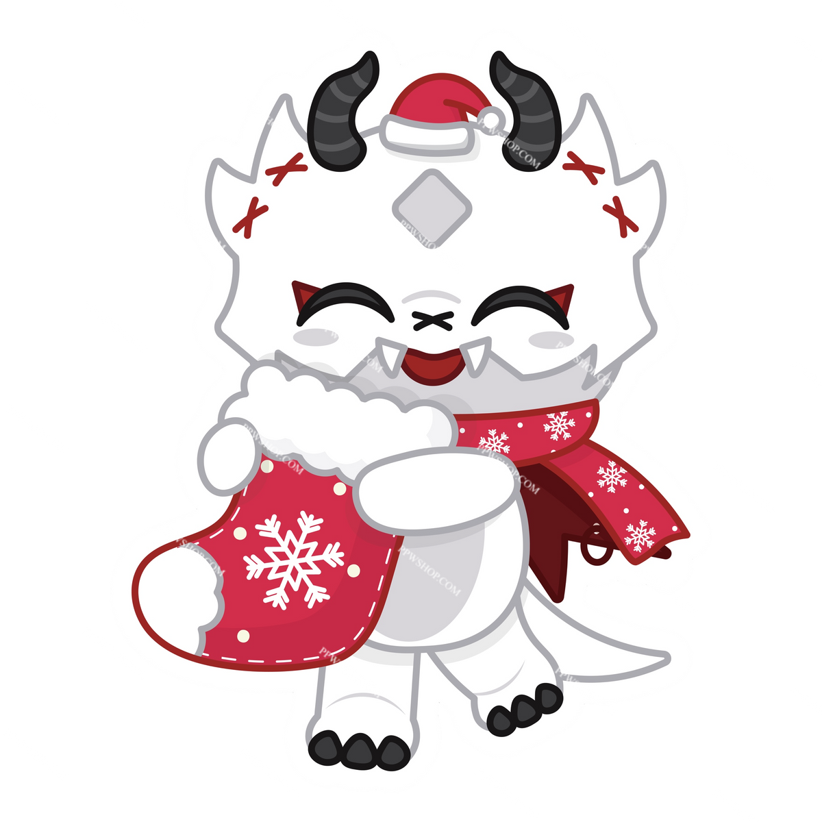 Flarey Christmas Sticker 3”