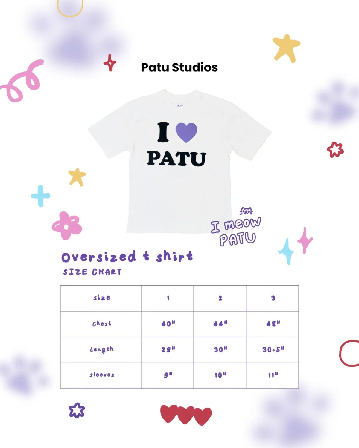(Preorder) Boom ImeowPATU Oversized Tee