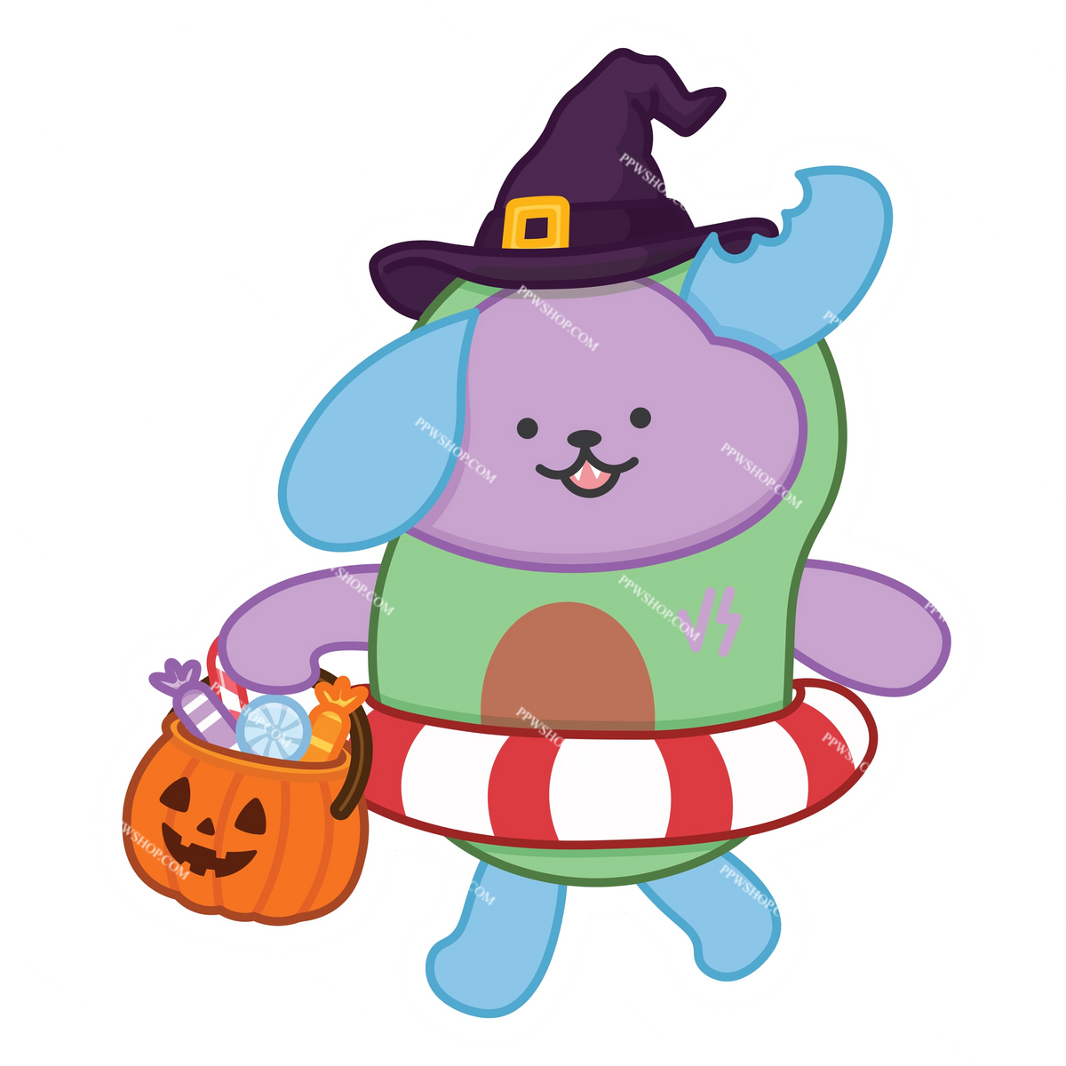 Avocean Halloween Sticker 3”